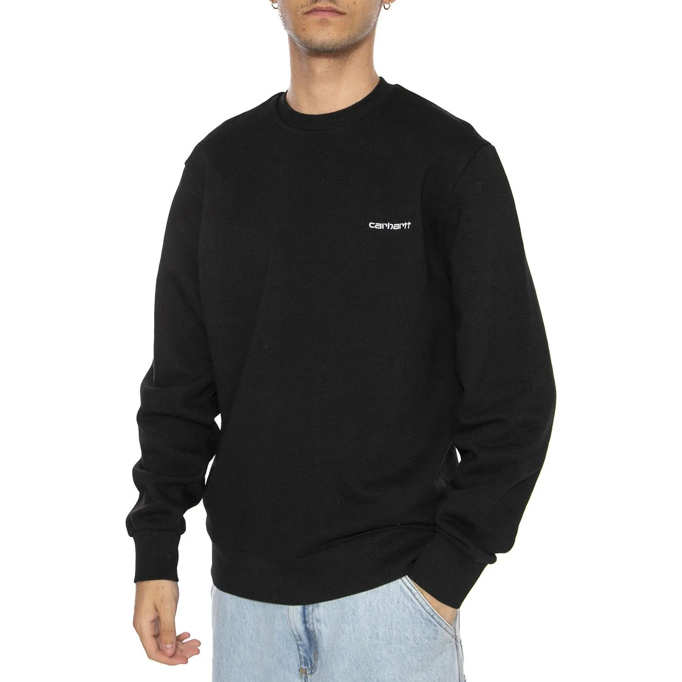 Script Embroidery Sweat Black / White - Image 2