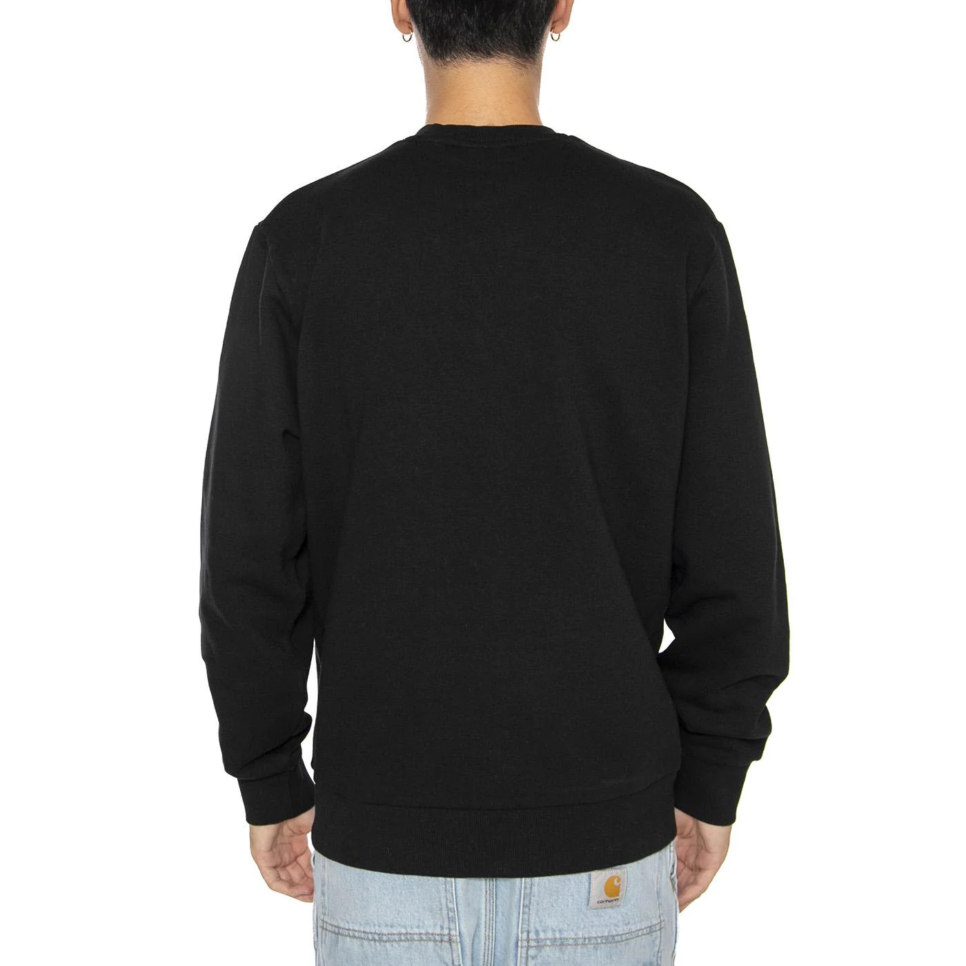 Script Embroidery Sweat Black / White - Image 4