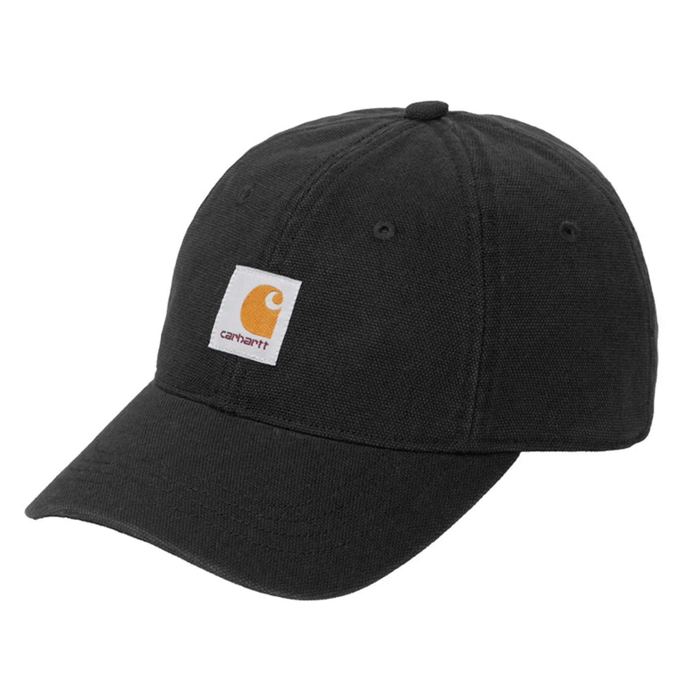 Selby Canvas Cap Black - Black Visor Cap CARHARTT WIP ACCESSORIES