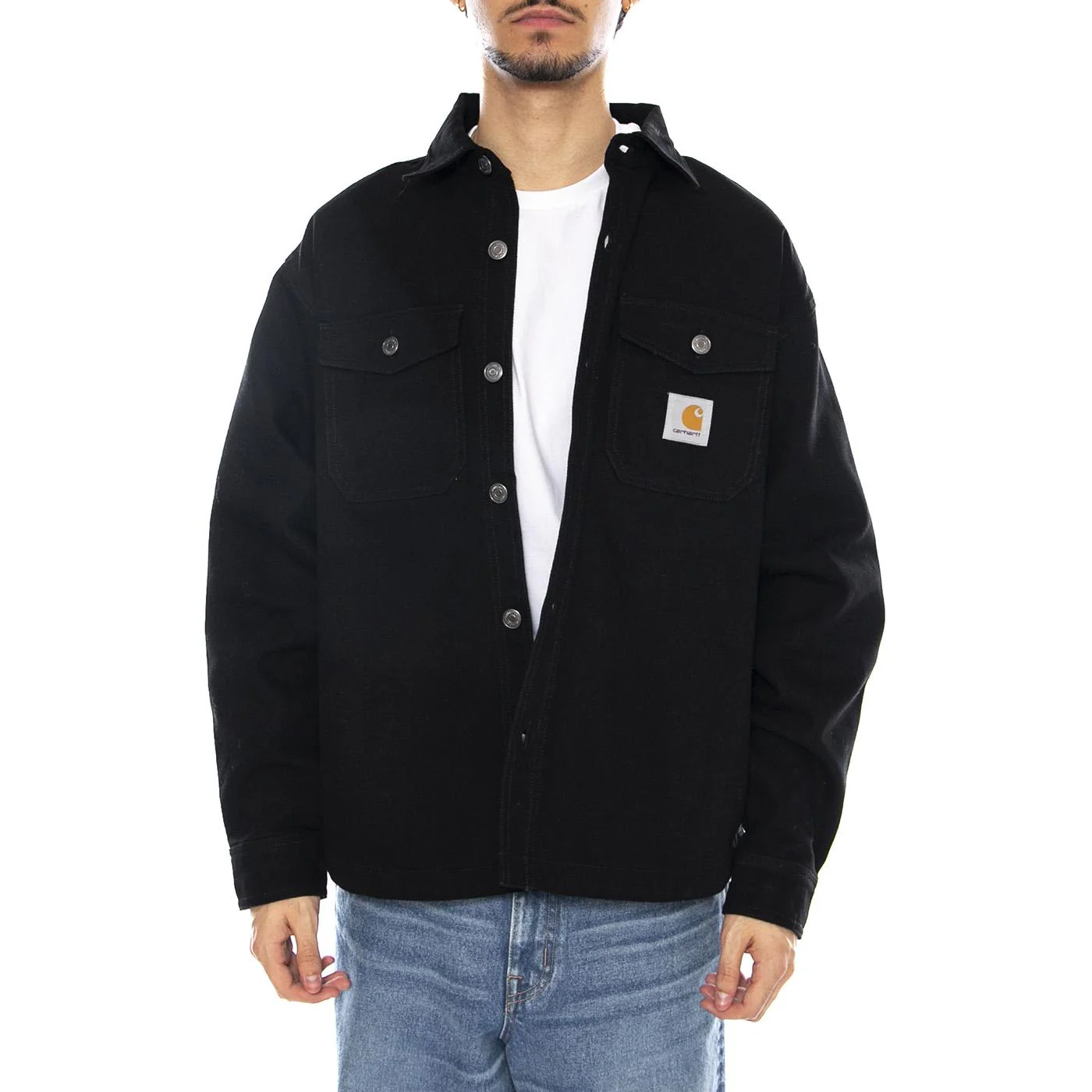 Selby Shirt Jac Black - Men's Black Shirt CARHARTT WIP - Image 2