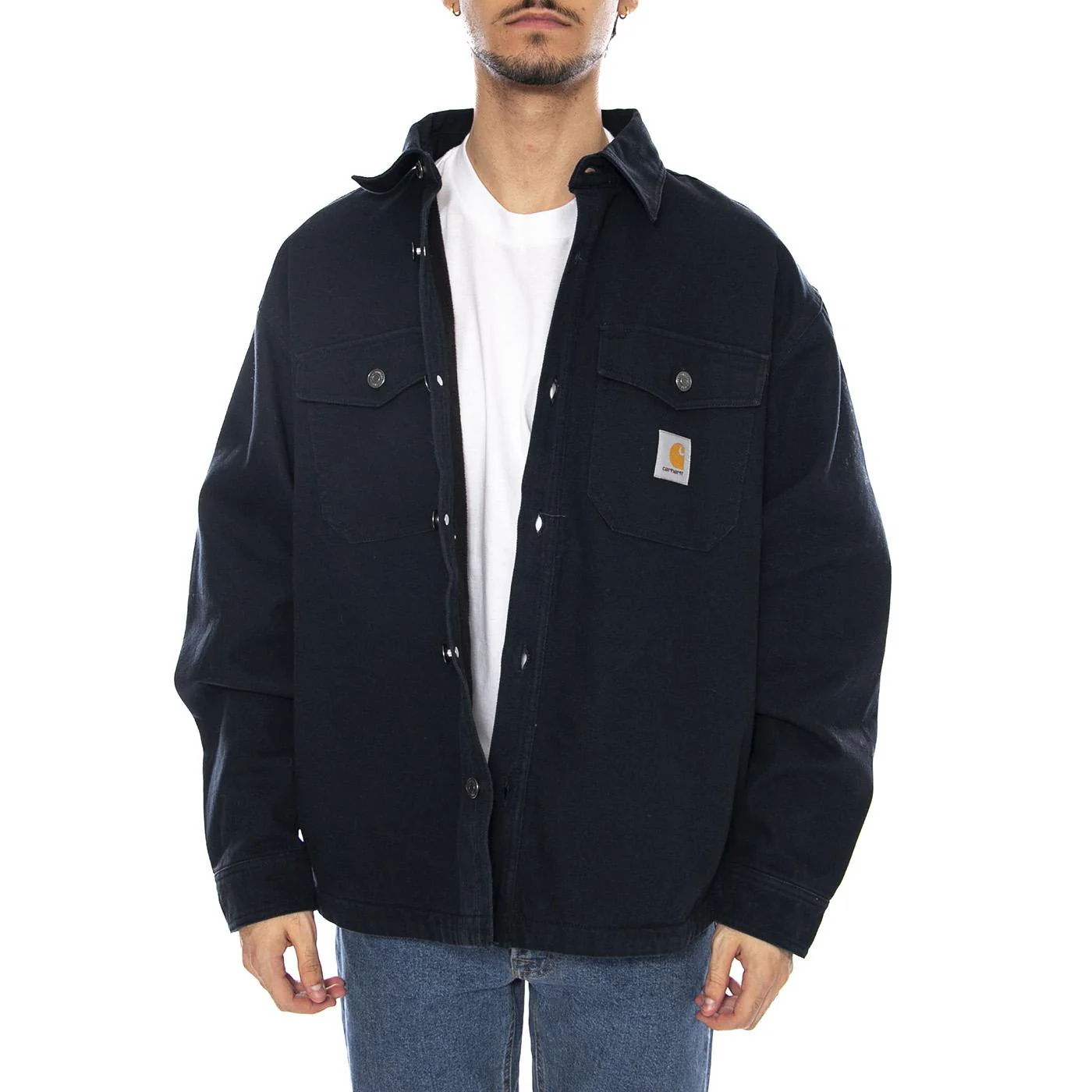 Selby Shirt Jac Deep Night - Men's Blue Shirt CARHARTT WIP - Image 2