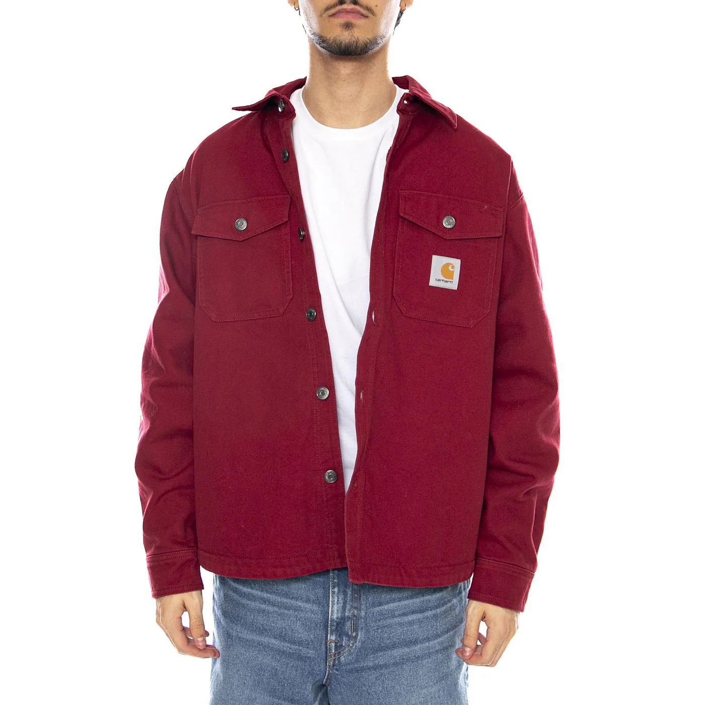 Selby Shirt Jac Scarlet - Red Men's Shirt CARHARTT WIP - Image 2