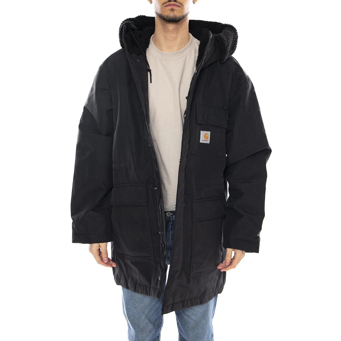Siberia Parka Black -- Parka Uomo Nero Uomo CARHARTT WIP - Image 2