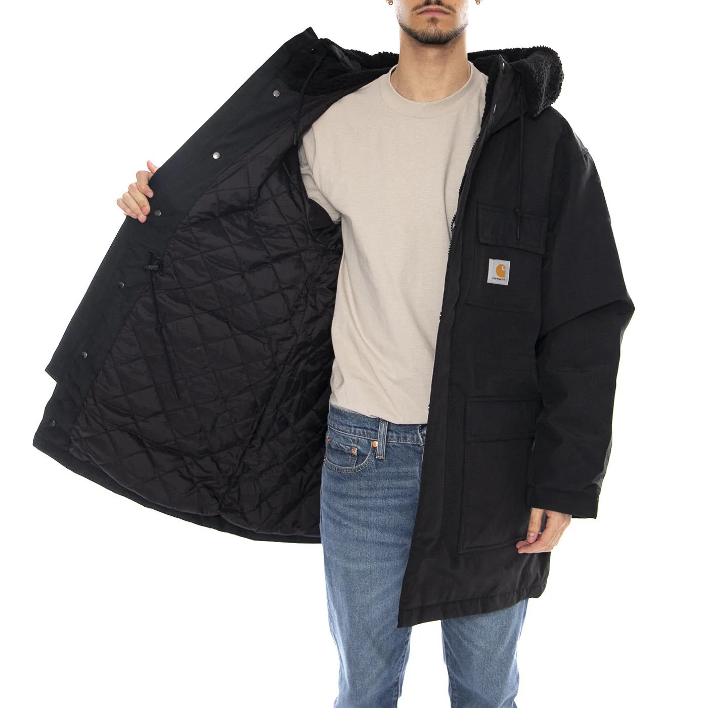 Siberia Parka Black -- Parka Uomo Nero Uomo CARHARTT WIP - Image 4