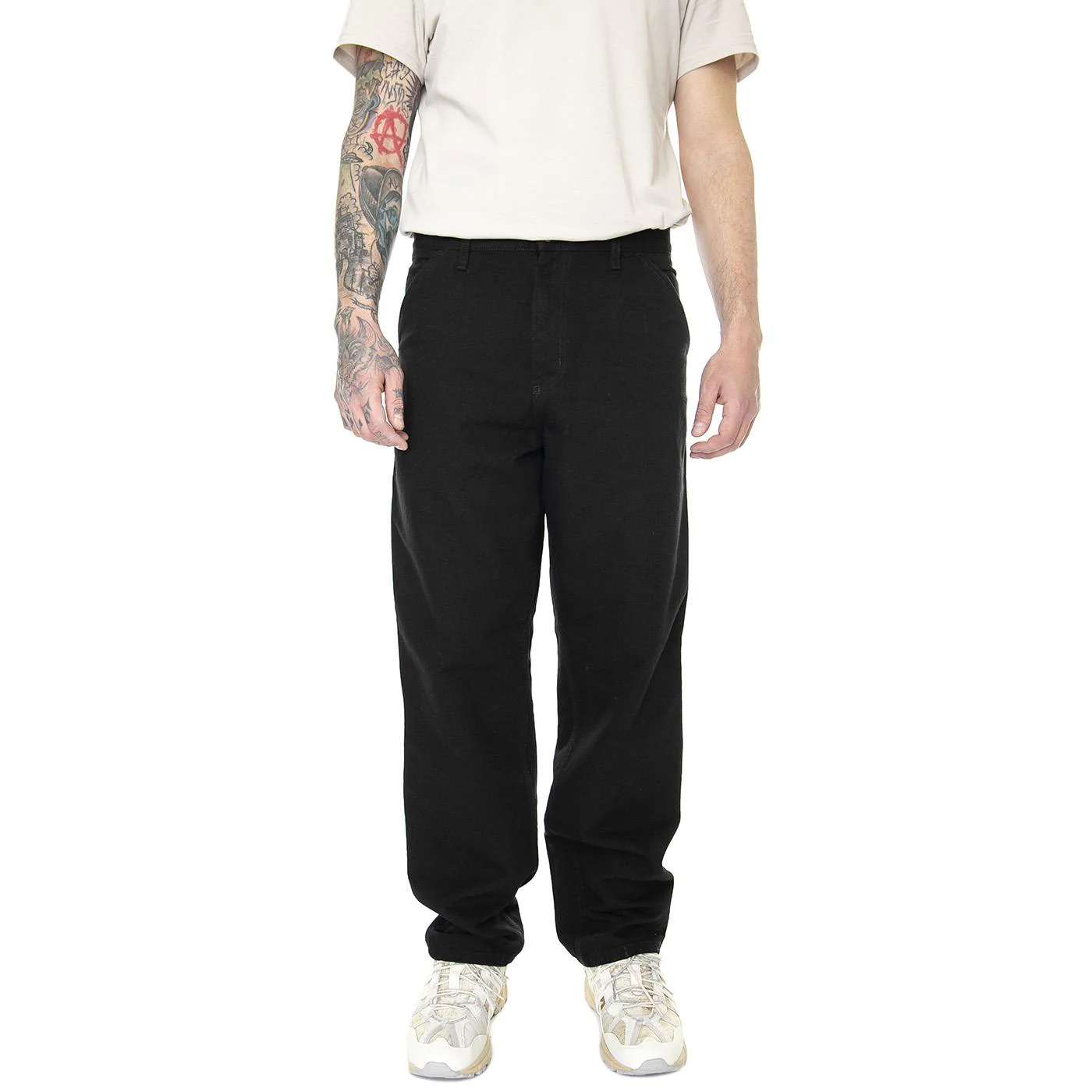 Single Knee Pant Black Rinsed - Image 2