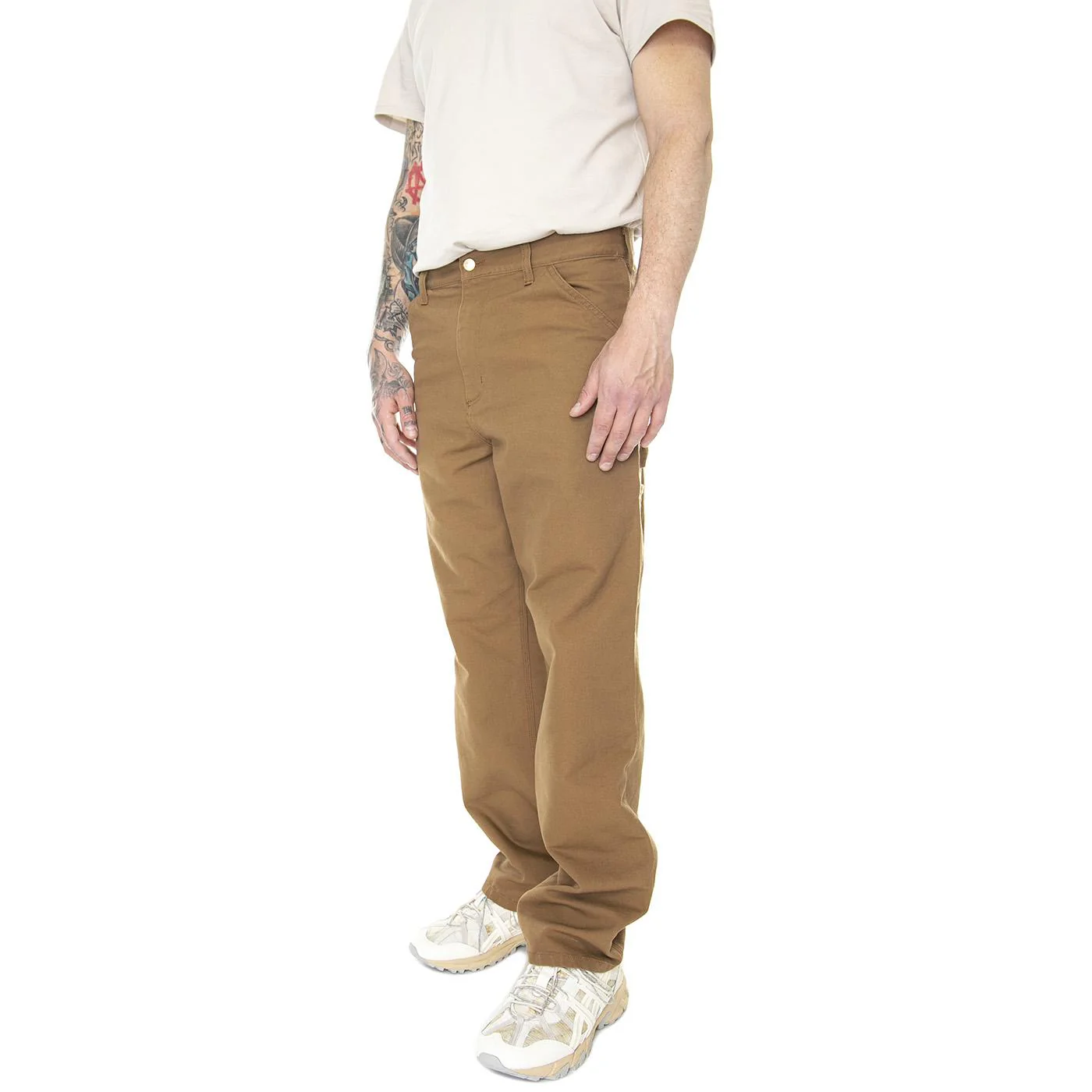 Single Knee Pant Hamilton Brown Rinsed