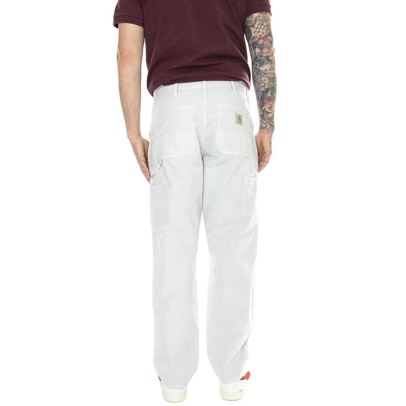 Single Knee Pant Sonic Silver /garment dyed - Image 3