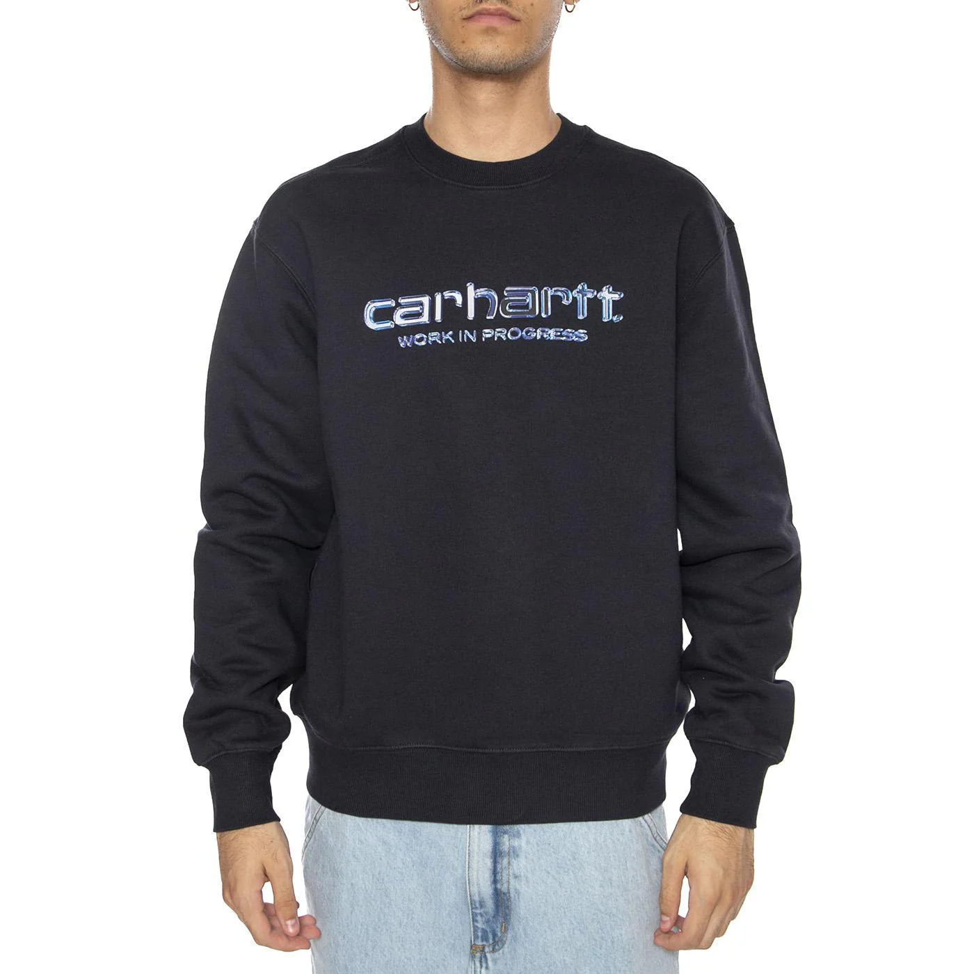 Solar Chrome Sweat Dark Navy - Image 3