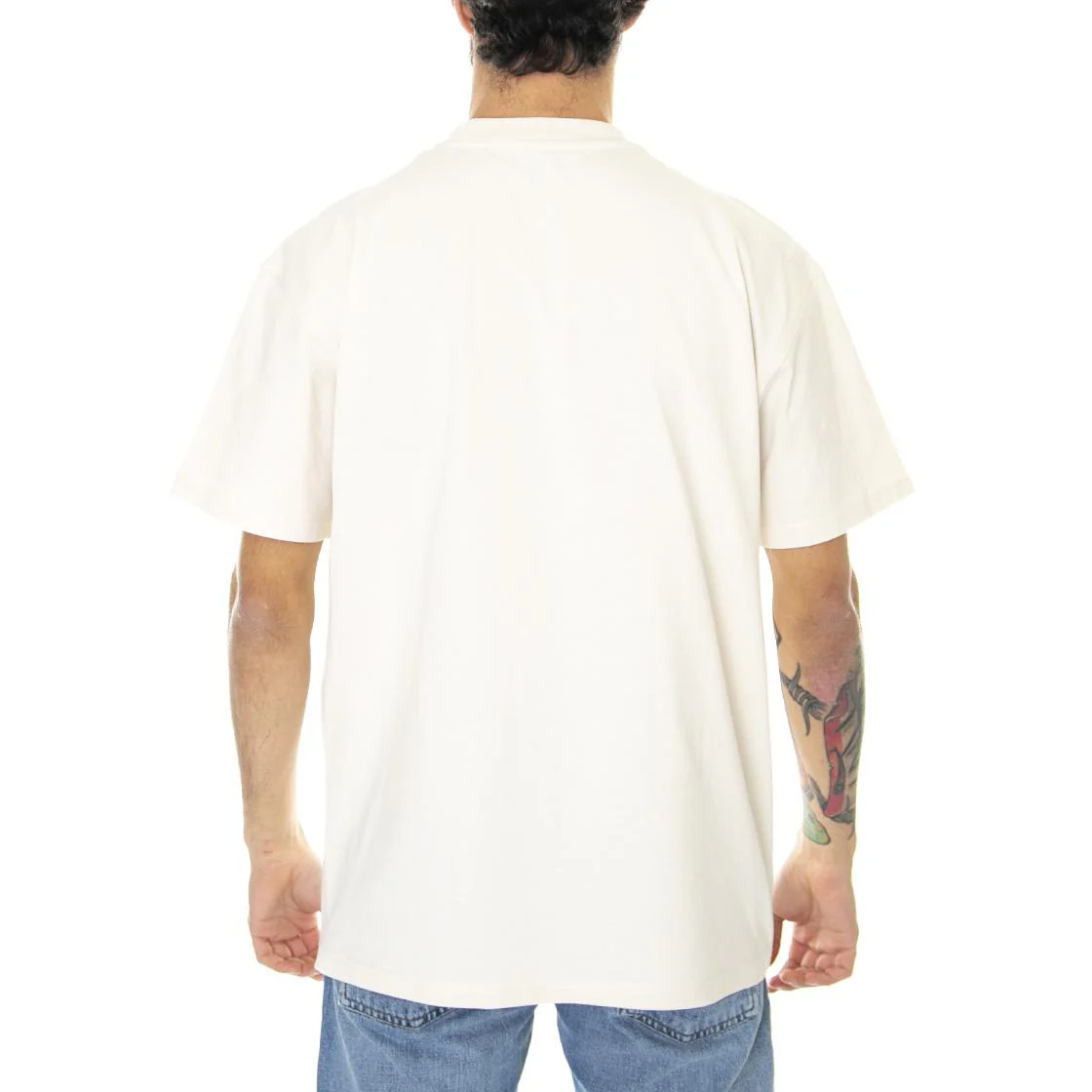 S/S American Script T-Shirt Natural Mens - Image 3
