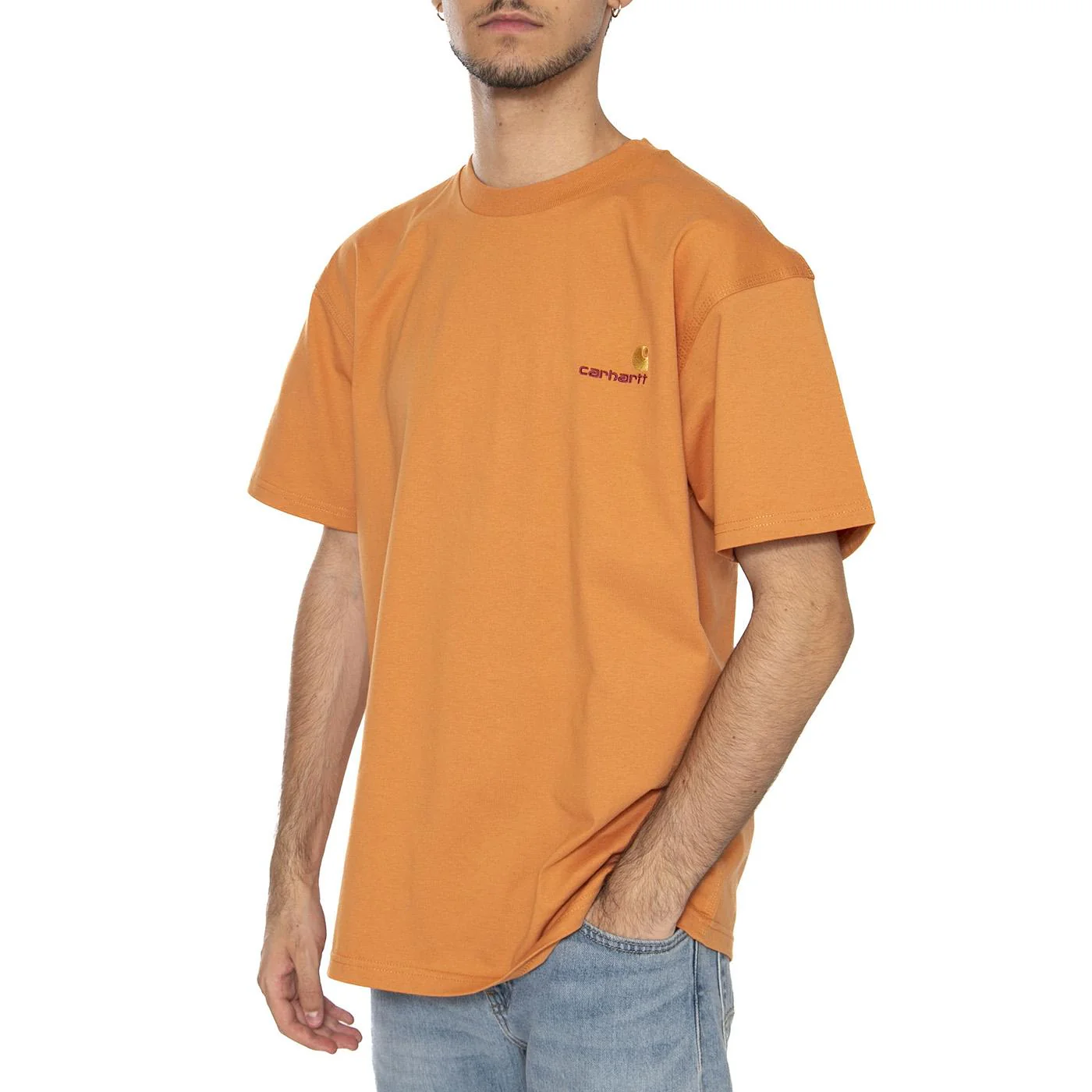S/S American Script T-Shirt Redhaven