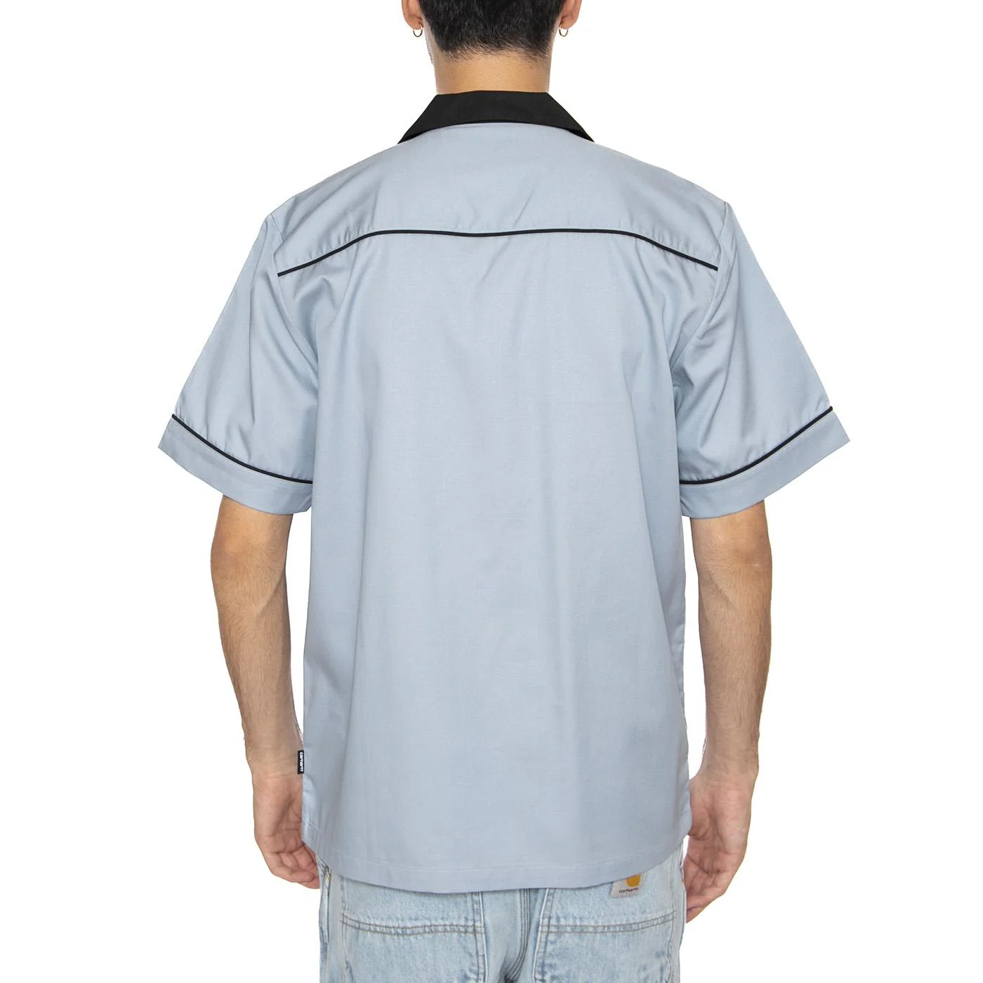 S/S Bowl Shirt Blue Fog / Black - Image 4
