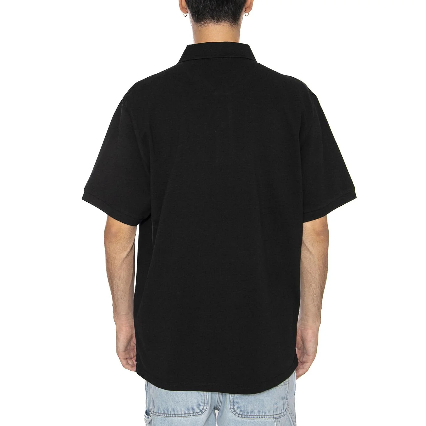 S/S Carhartt Script Polo Black / White - Image 4