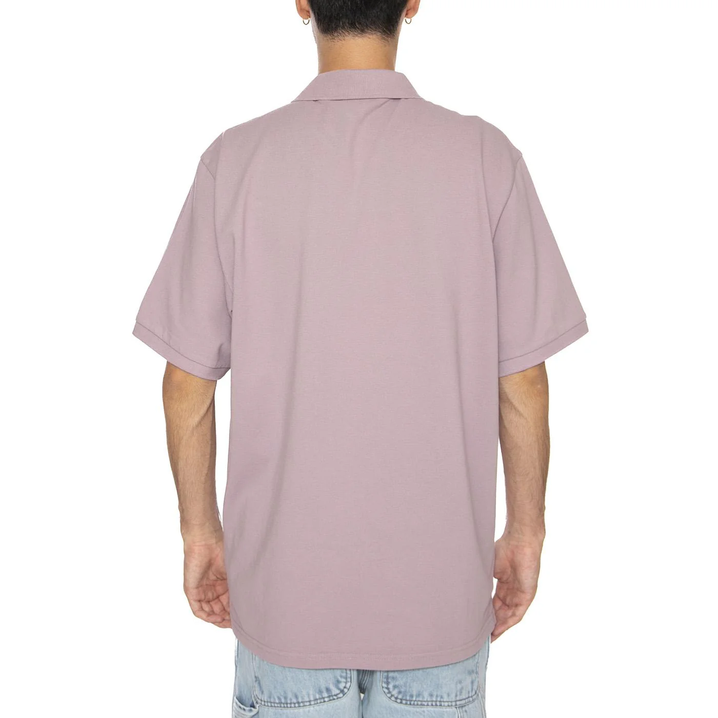 S/S Carhartt Script Polo Pink Fog / White - Image 4