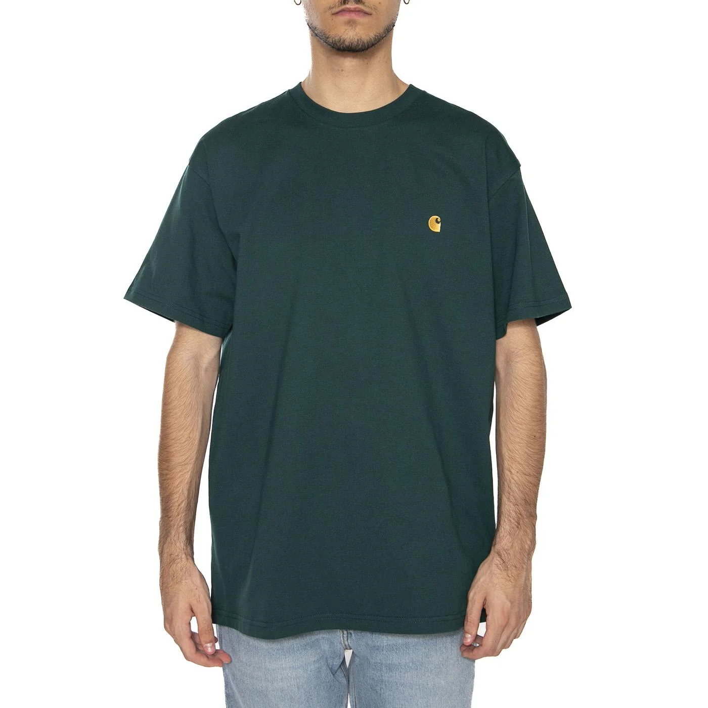 S/S Chase T-Shirt Dark Fir / Gold - Image 3