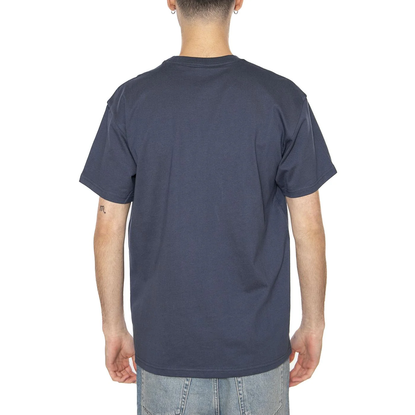 S/S Chase T-Shirt Dusky Blue / Gold - Image 3