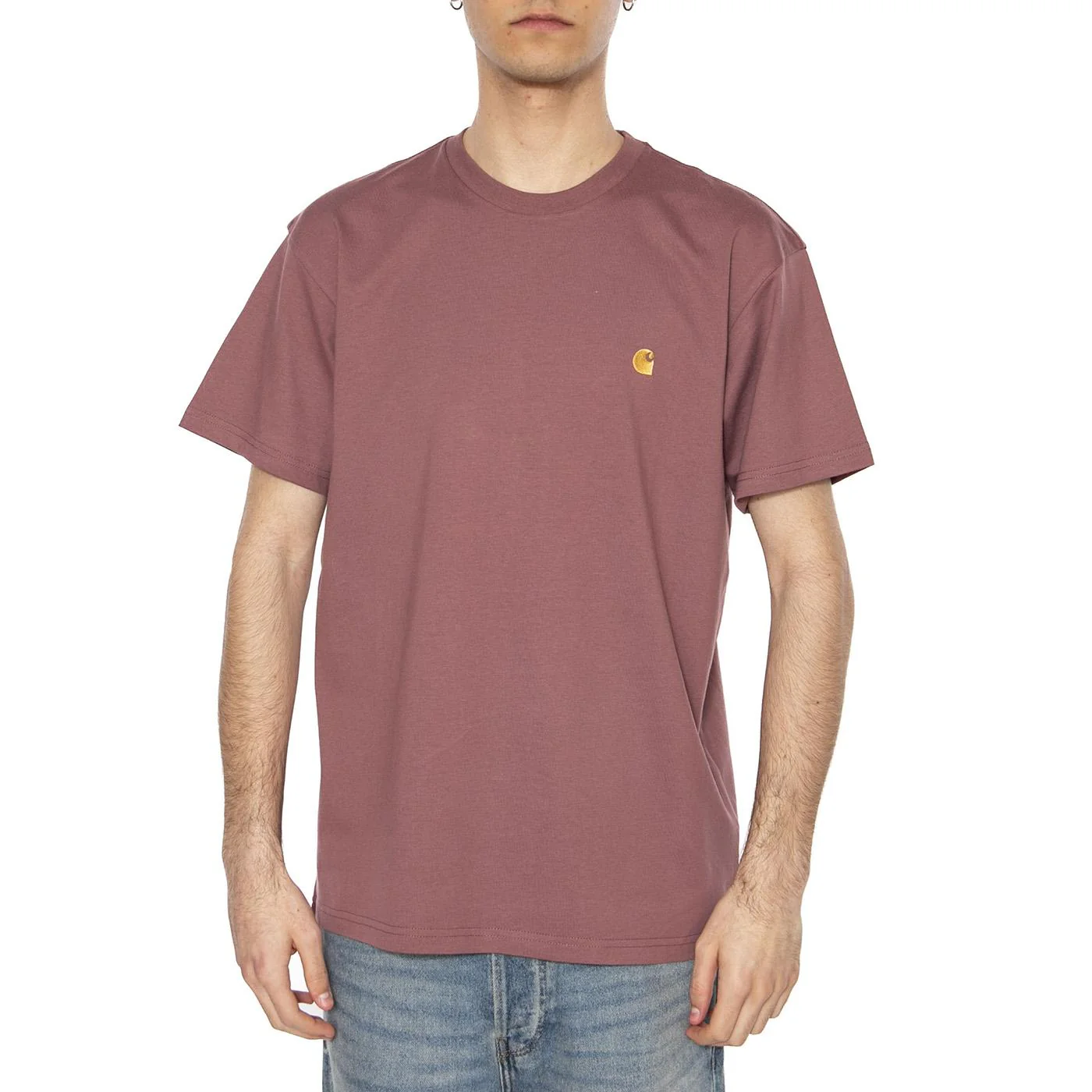 S/S Chase T-Shirt Dusky Pink / Gold - Image 2