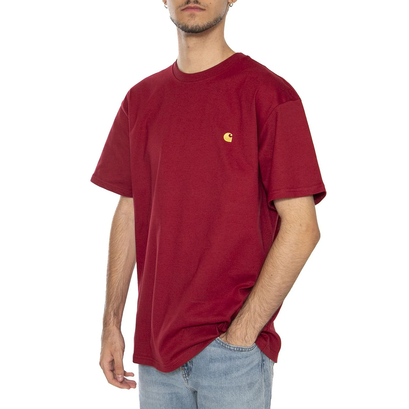 S/S Chase T-Shirt Scarlet / Gold - Image 2