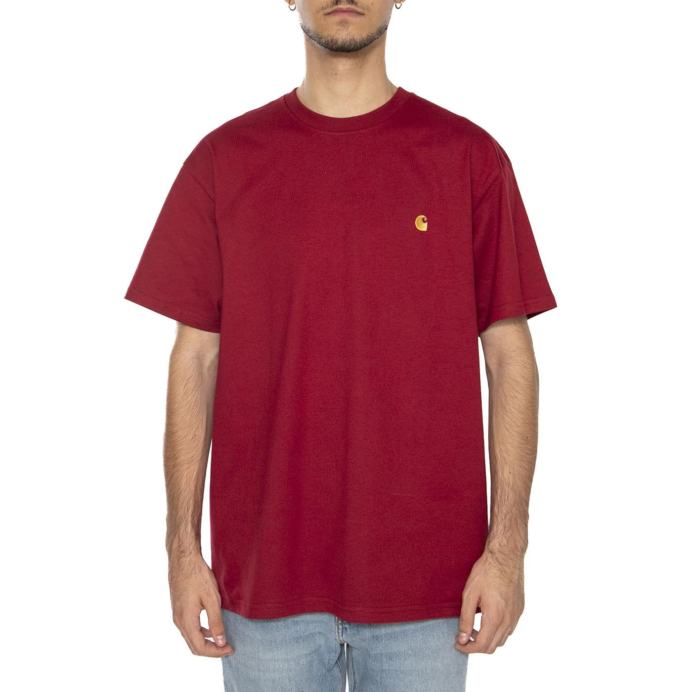 S/S Chase T-Shirt Scarlet / Gold - Image 3