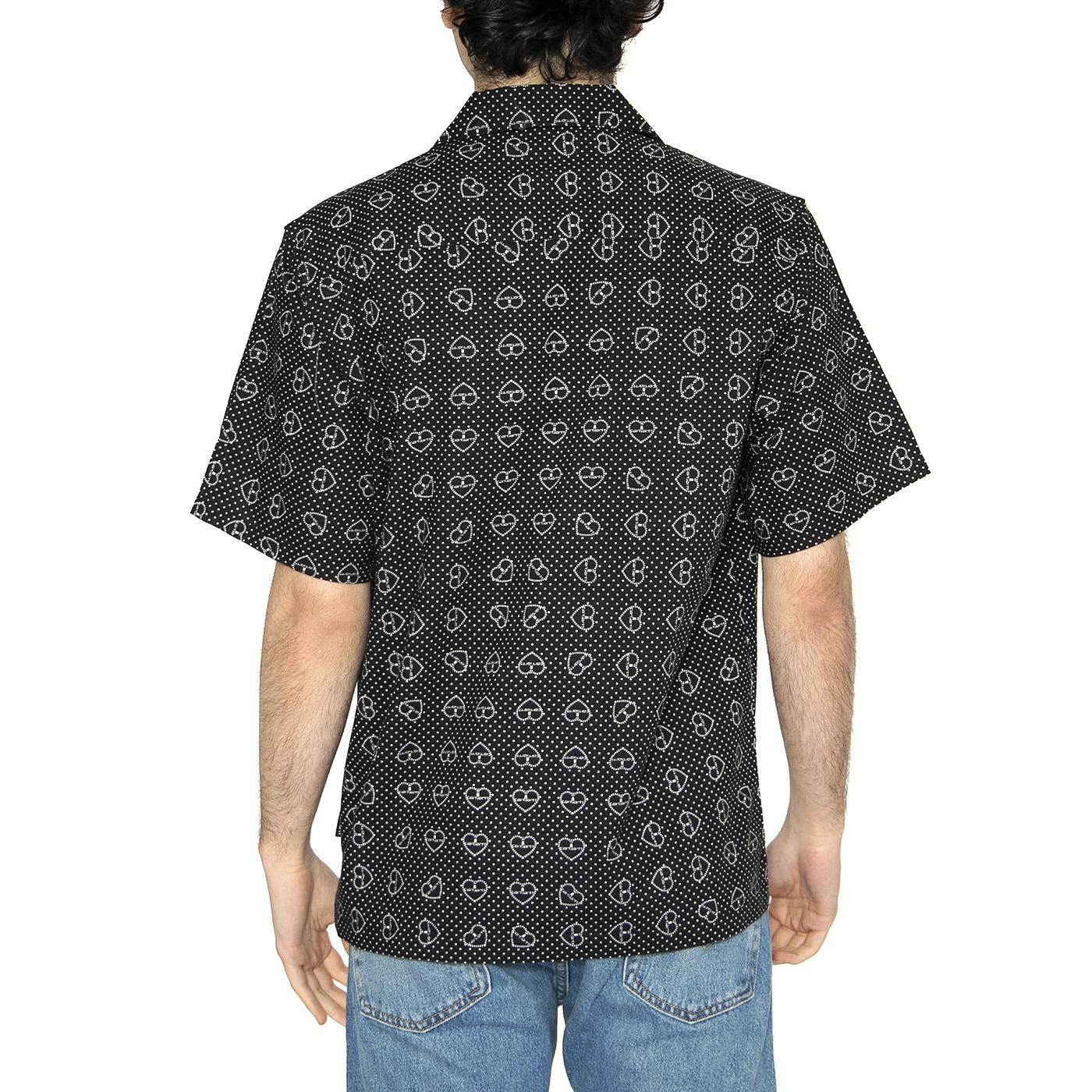 S/S Furoshiki Shirt Furoshiki Print, Black - Image 3