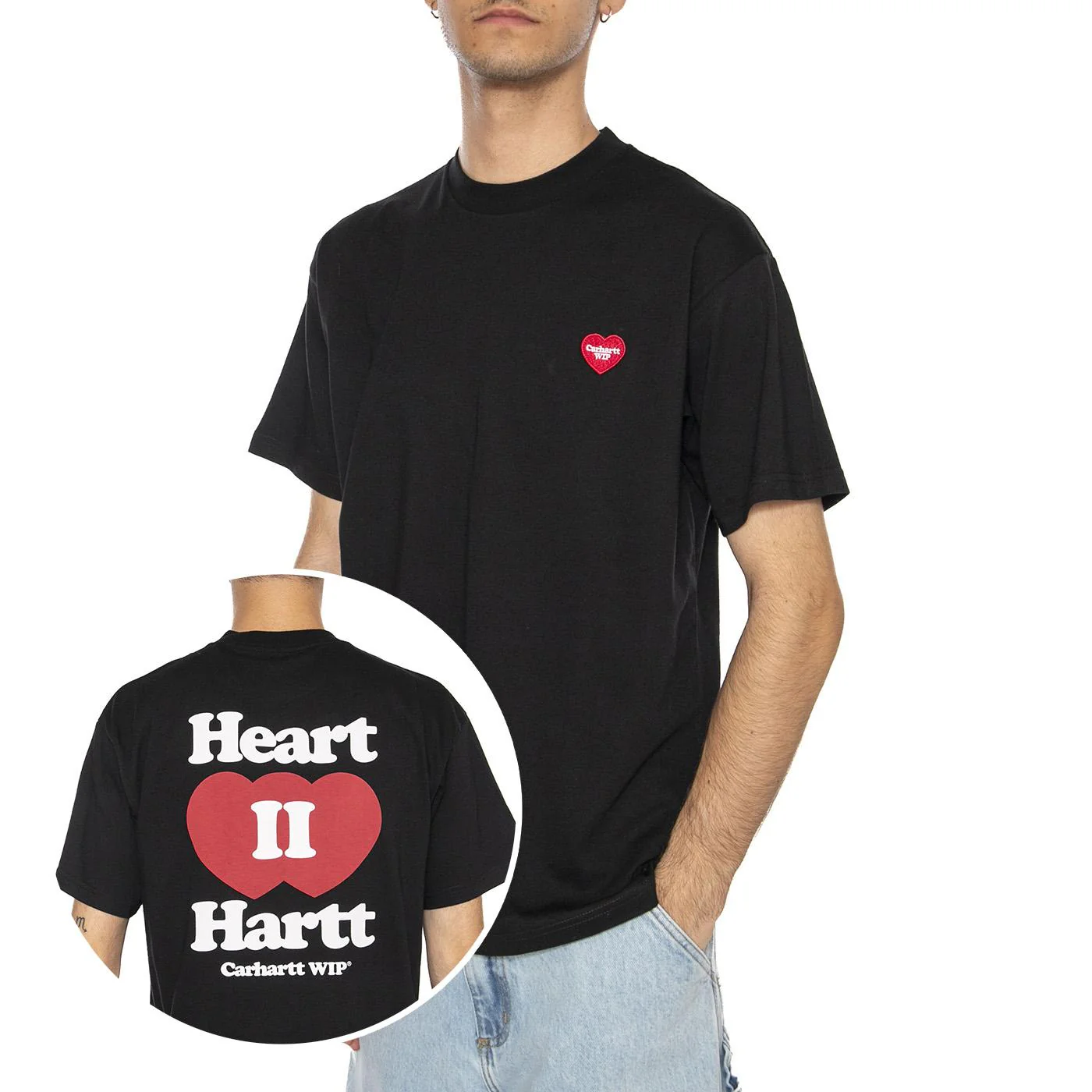 S/S Heart II Hartt T-Shirt Black