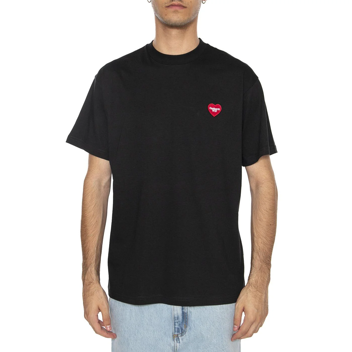 S/S Heart II Hartt T-Shirt Black - Image 3