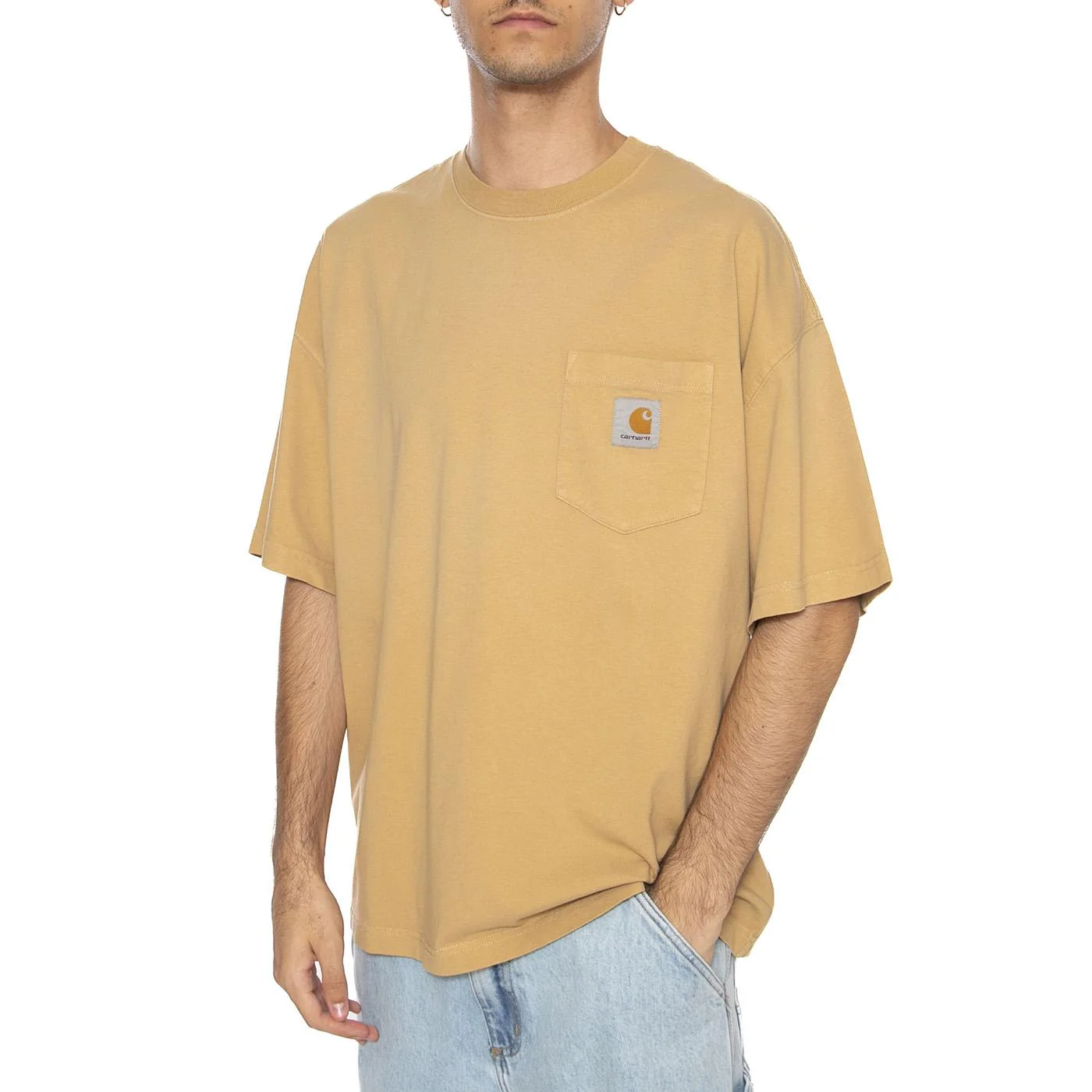 S/S Hudson Pocket T-Shirt Dusty H Brown - Image 2