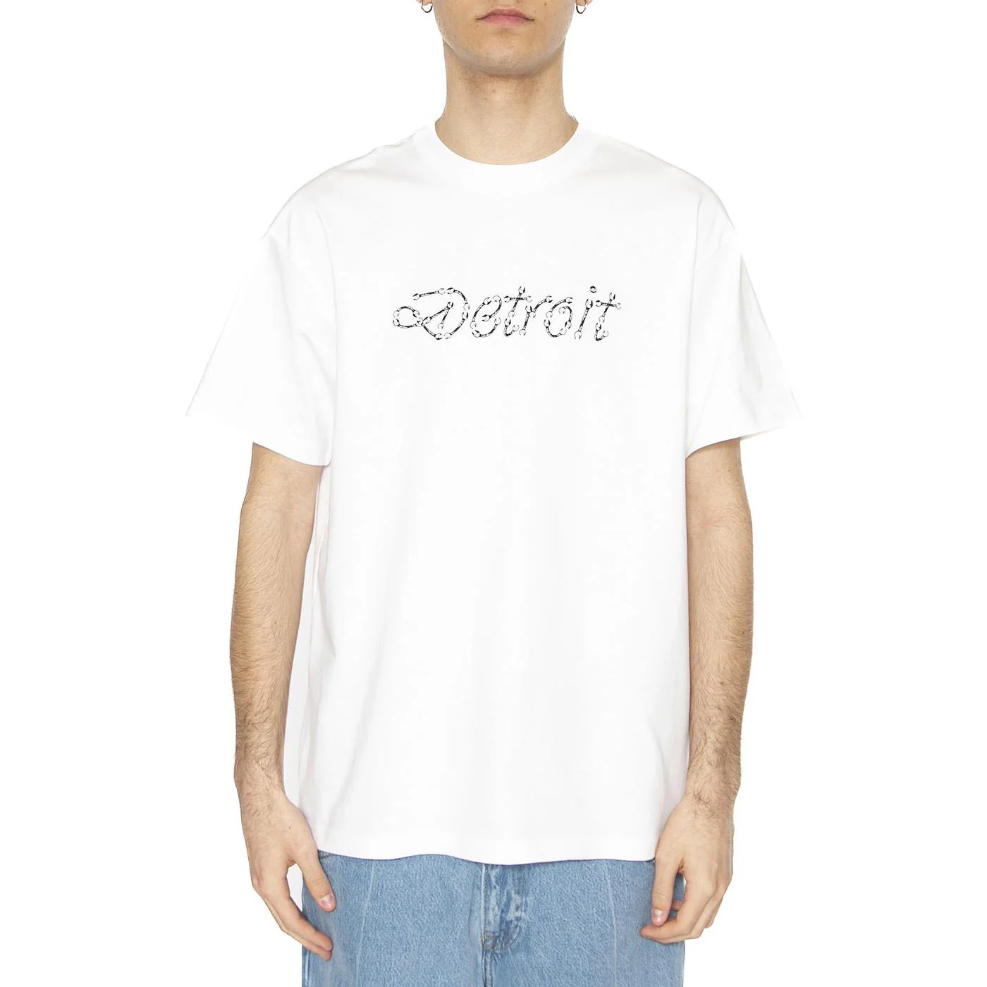 S/S Peace And Work T-Shirt White / Black - Image 2