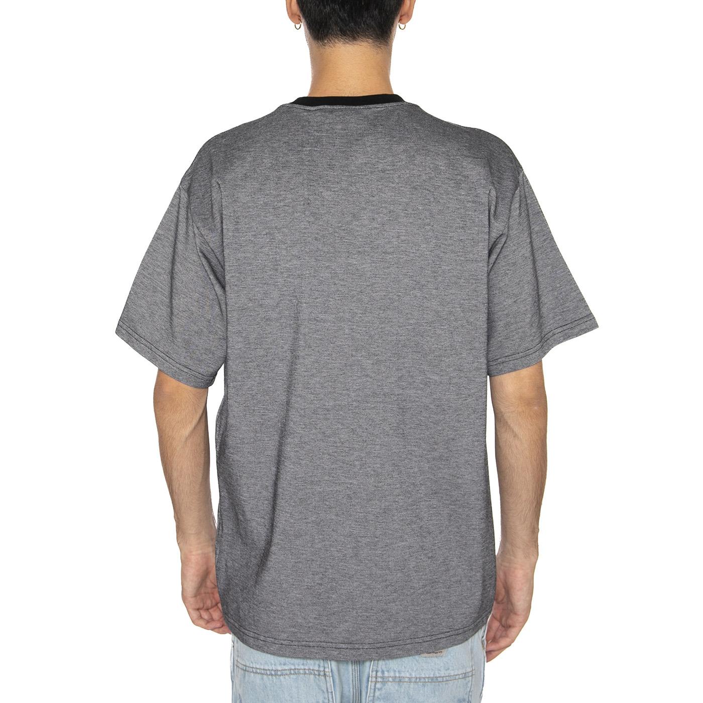 S/S PiquÃ© T-Shirt Black / White / Black - Image 4