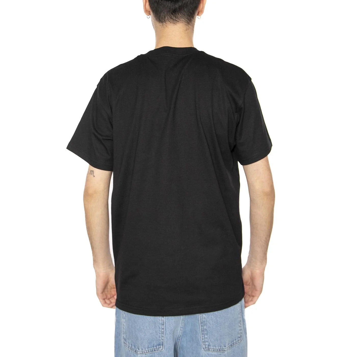 S/S Pocket Heart T-Shirt Black / Red - Image 3