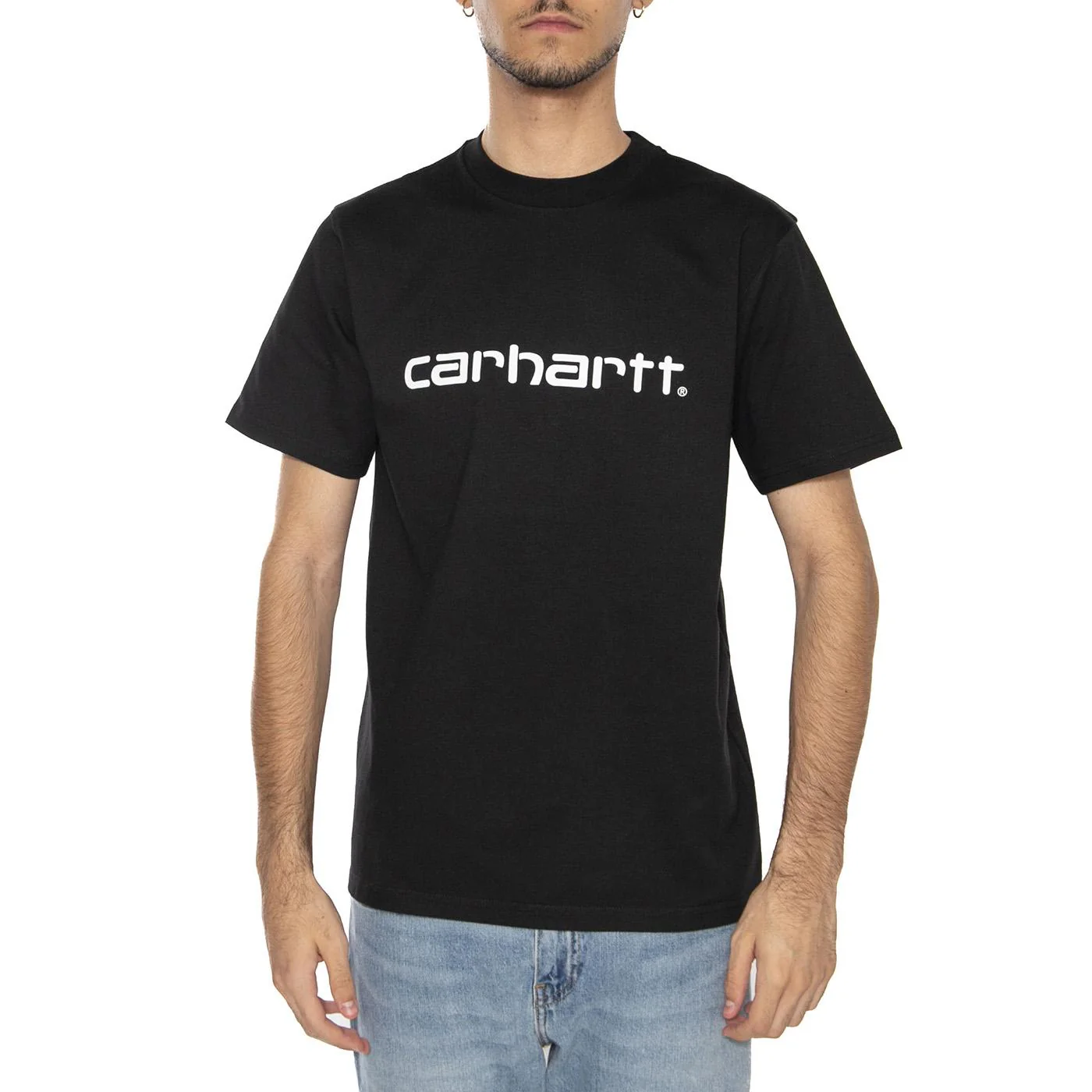 S/S Script T-Shirt Black / White - Image 3