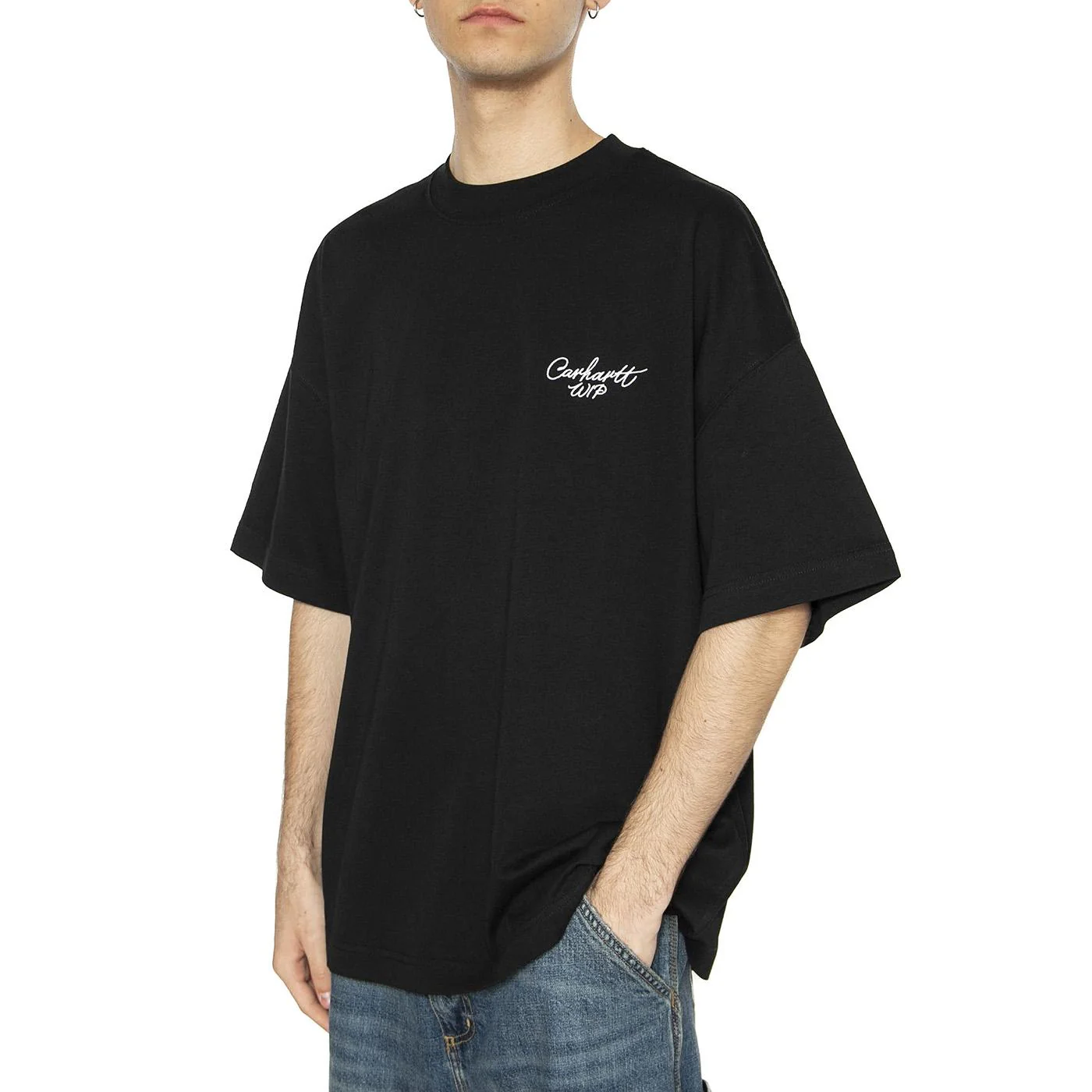 S/S Signature Script T-Shirt Black / White