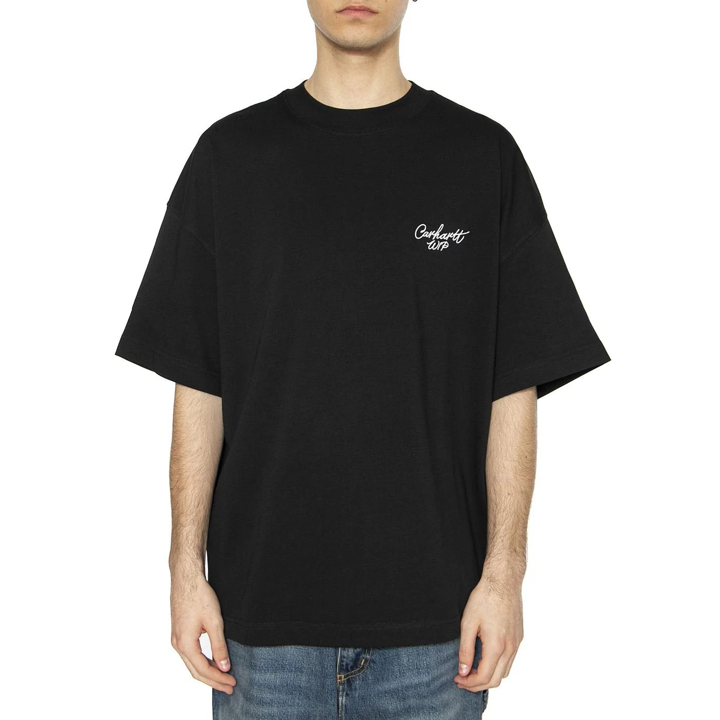 S/S Signature Script T-Shirt Black / White - Image 2