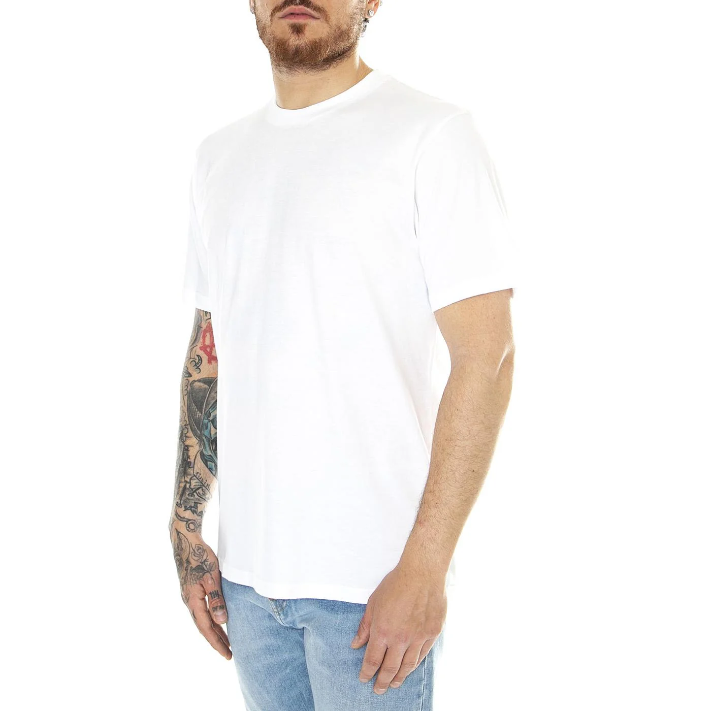 Standard Crew Neck T-Shirt White + White Two-Pack