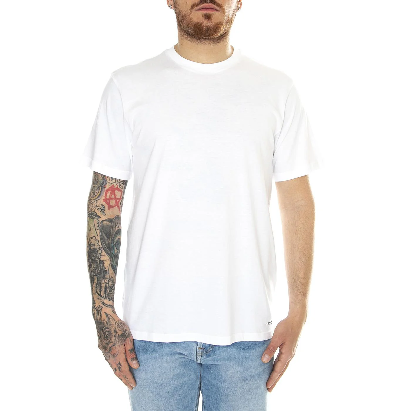 Standard Crew Neck T-Shirt White + White Two-Pack - Image 2