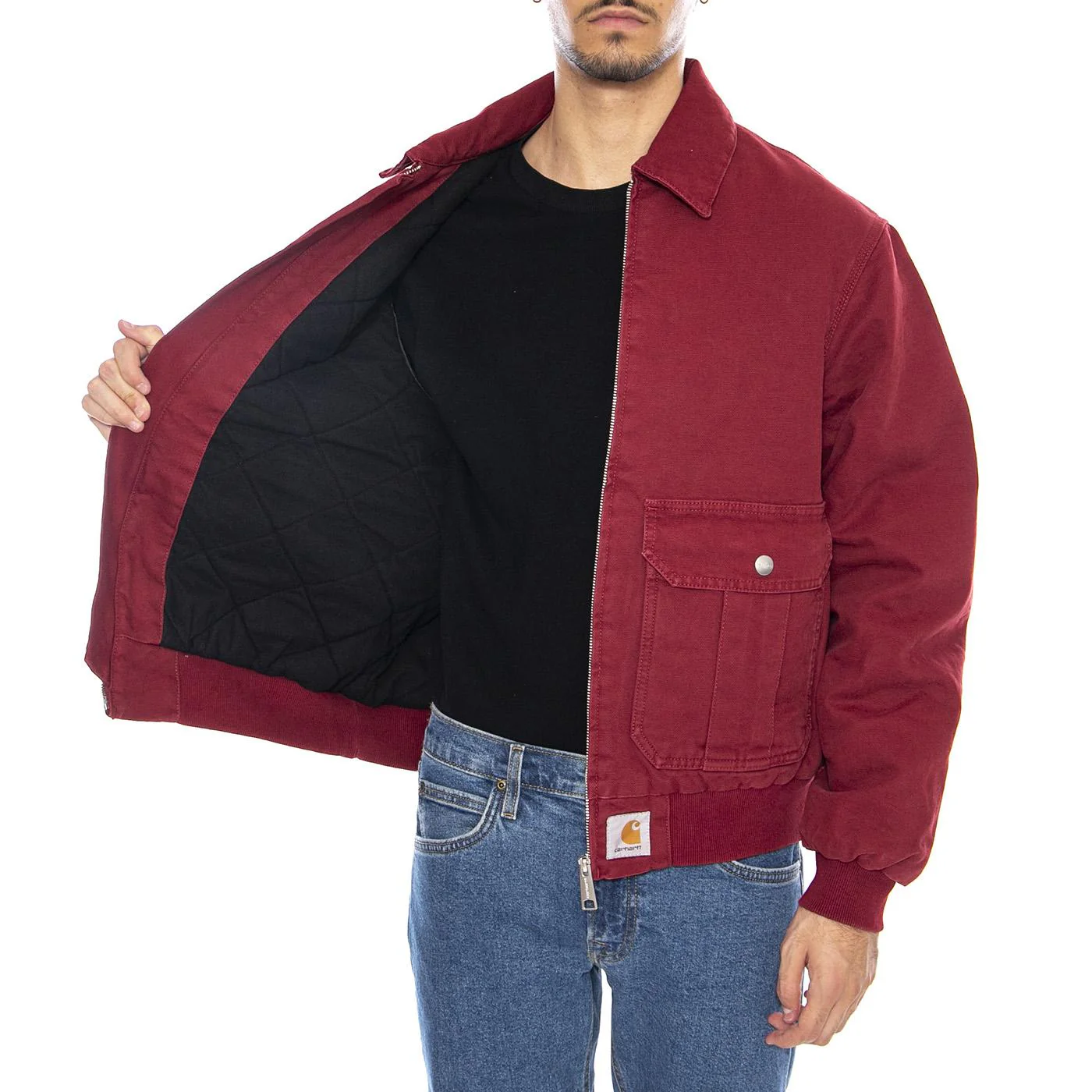 Stanton Jacket Scarlet - Red Men's Jacket CARHARTT WIP - Image 4