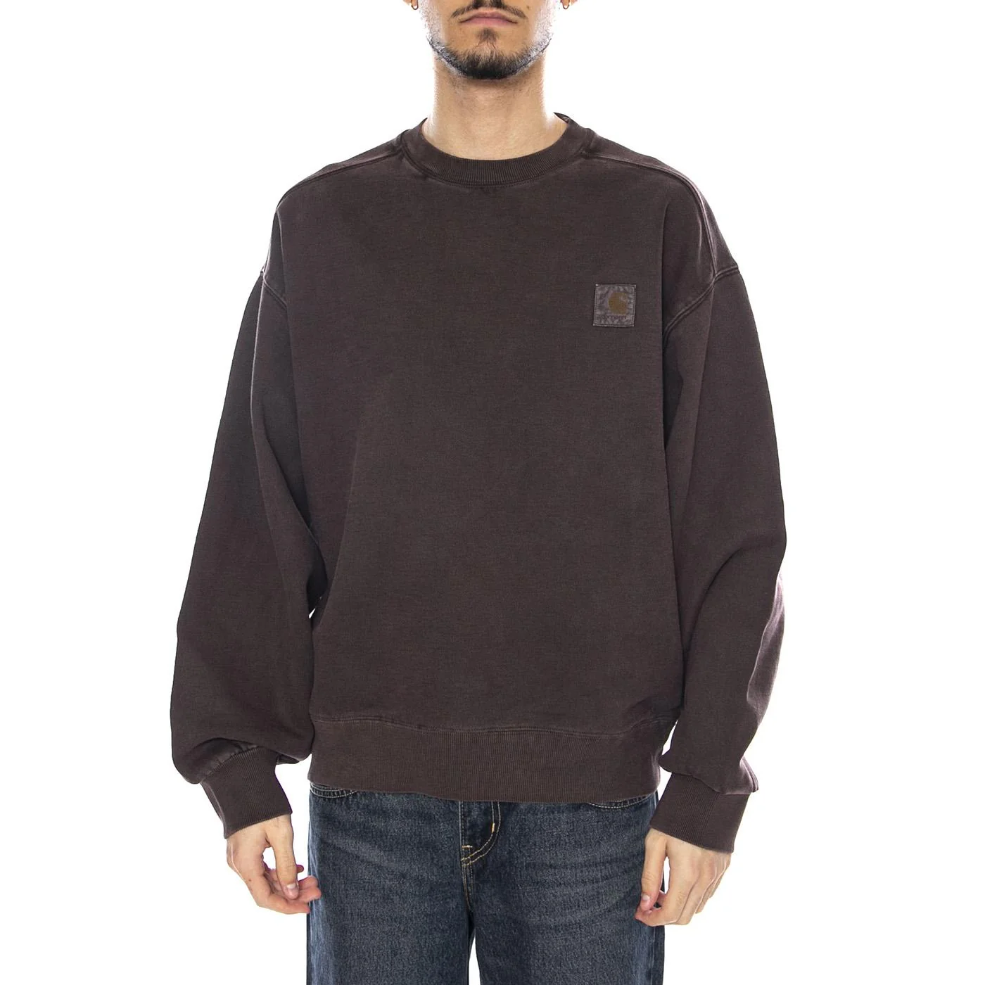 Vista Sweat -- Men's Palisander Brown Sweatshirt CARHARTT WIP - Image 2