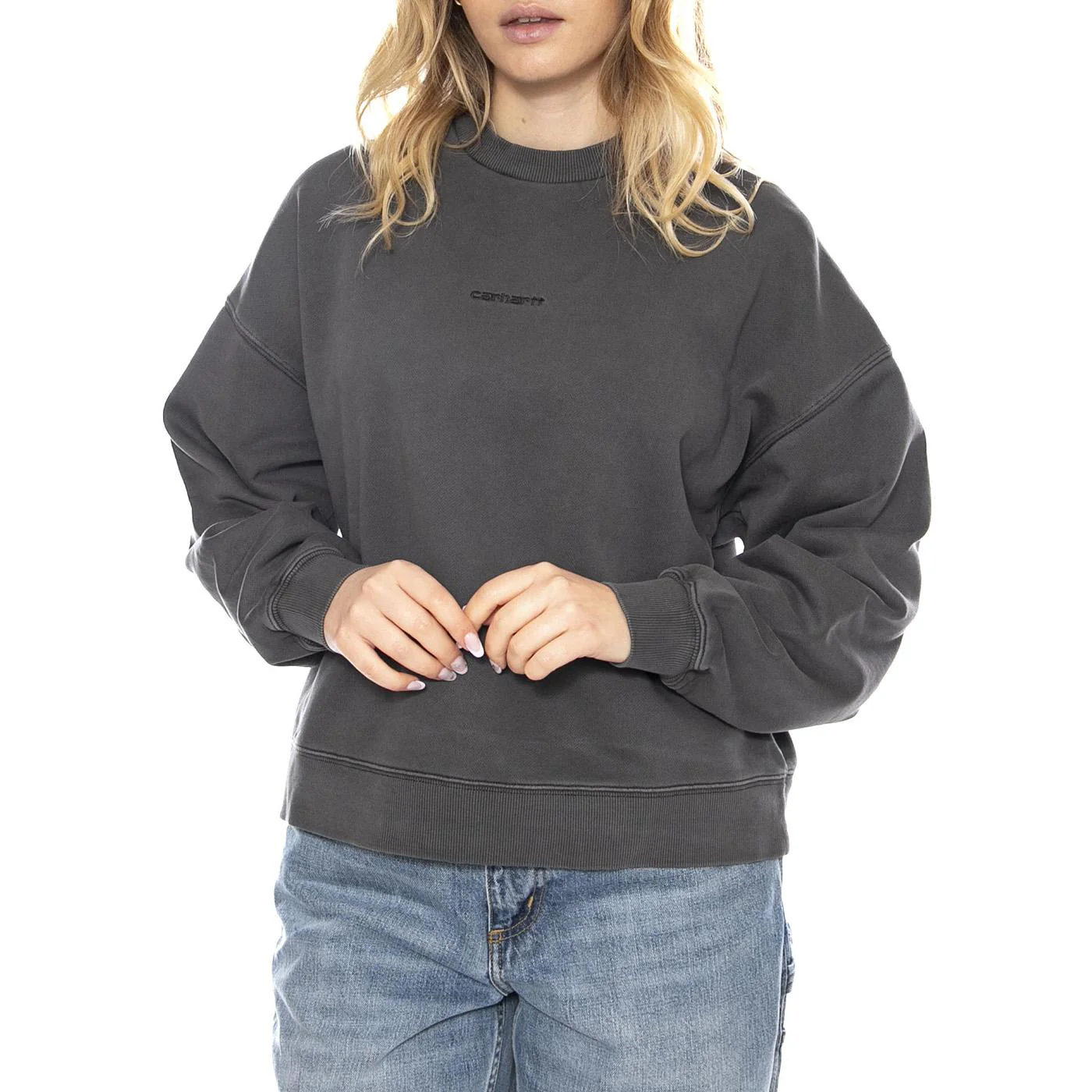 W Benton Sweatshirt - Grey - Women's Sweatshirt CARHARTT WIP