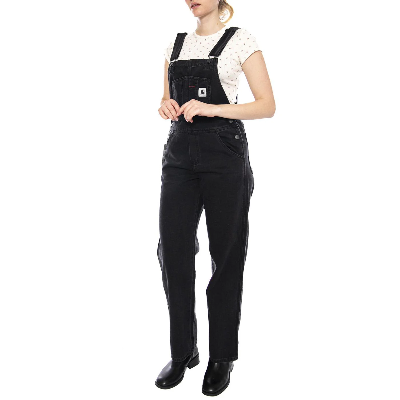W' BLB Overall Straight - Women's Overalls Black Carhartt Women CARHARTT WIP