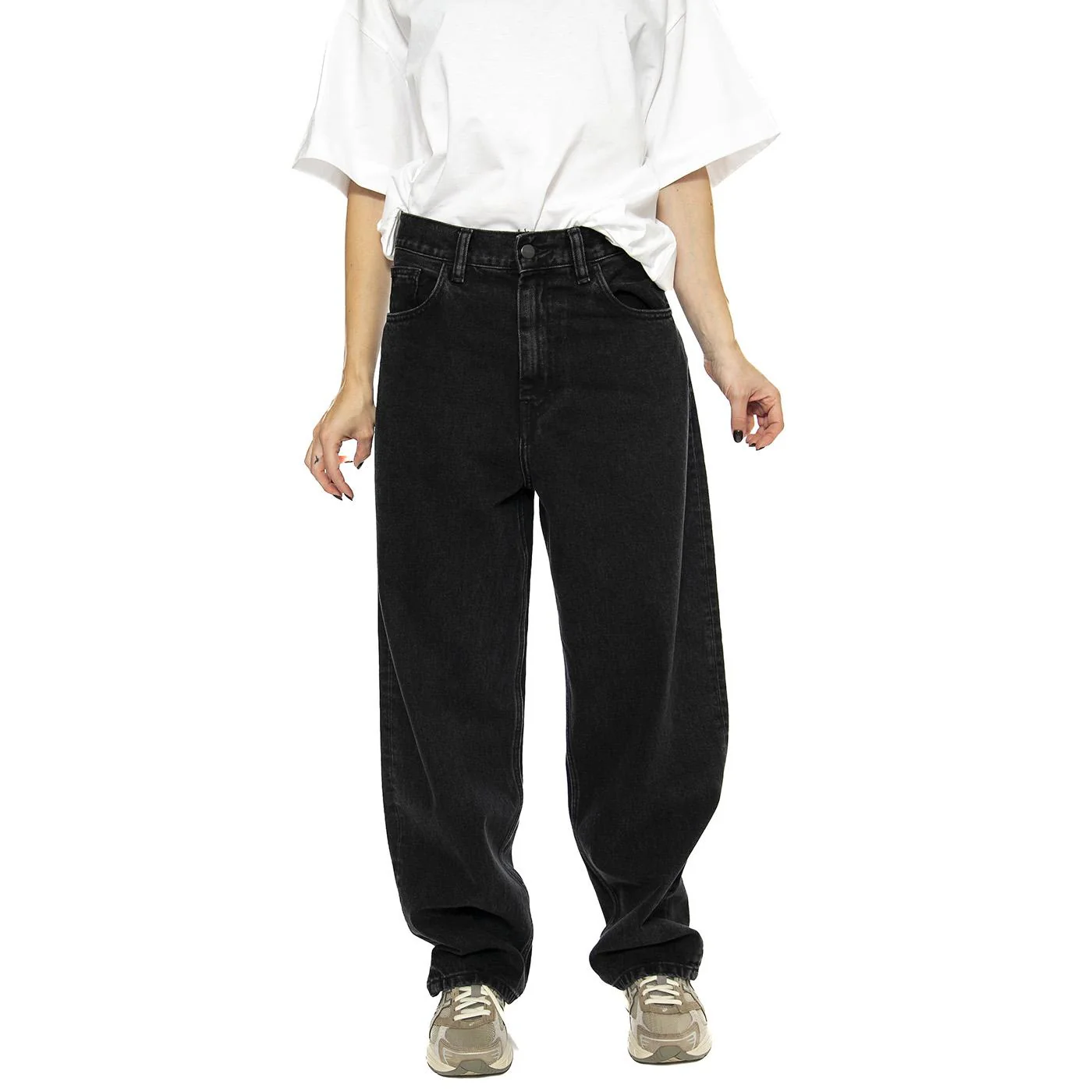 W' Brandon Pant Black /stone washed - Image 2