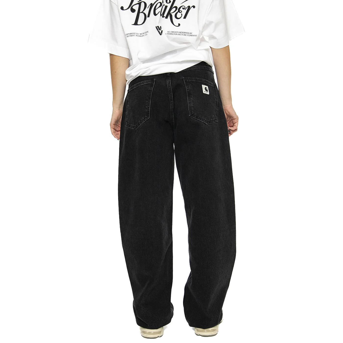 W' Brandon Pant Black /stone washed - Image 3