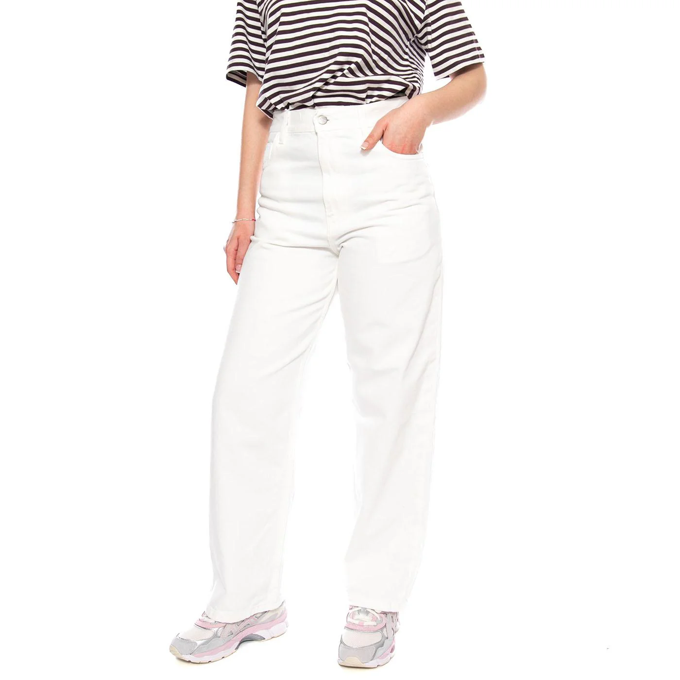 W' Brandon Pant White - Women's White Denim Jeans Women CARHARTT WIP