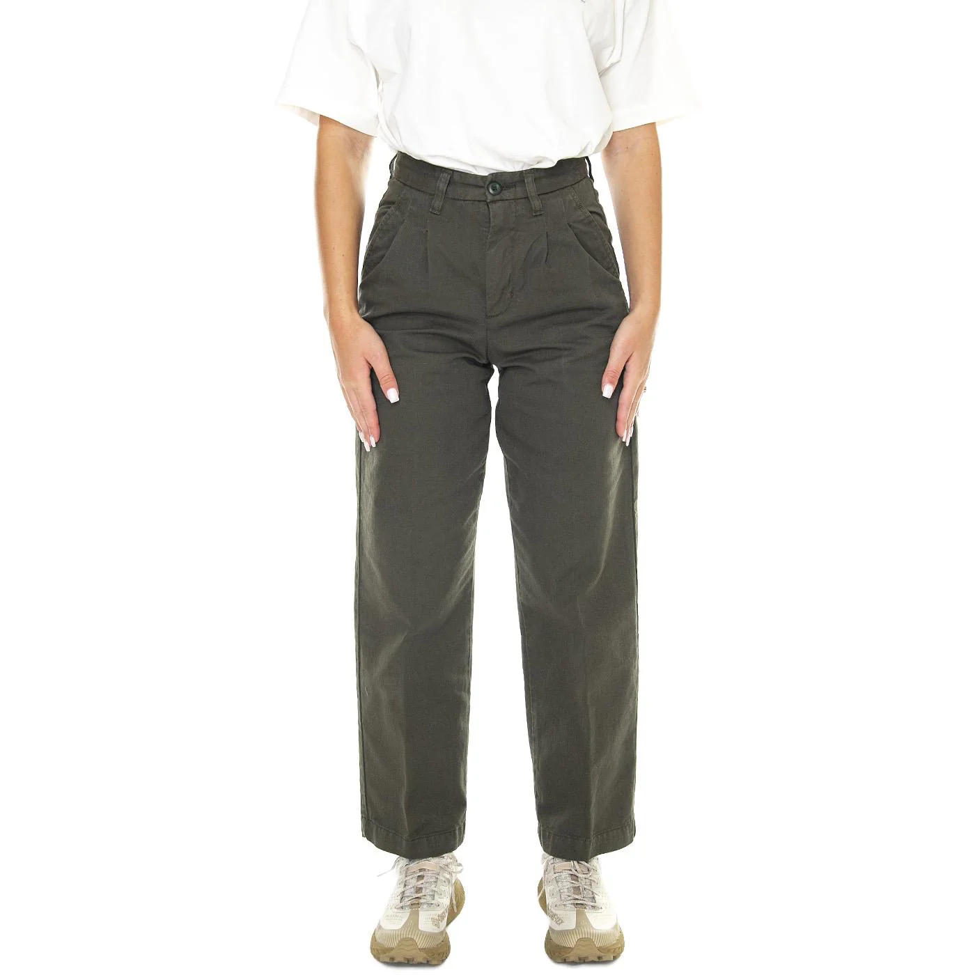 W' Cara Pant Plant /garment dyed - Image 2
