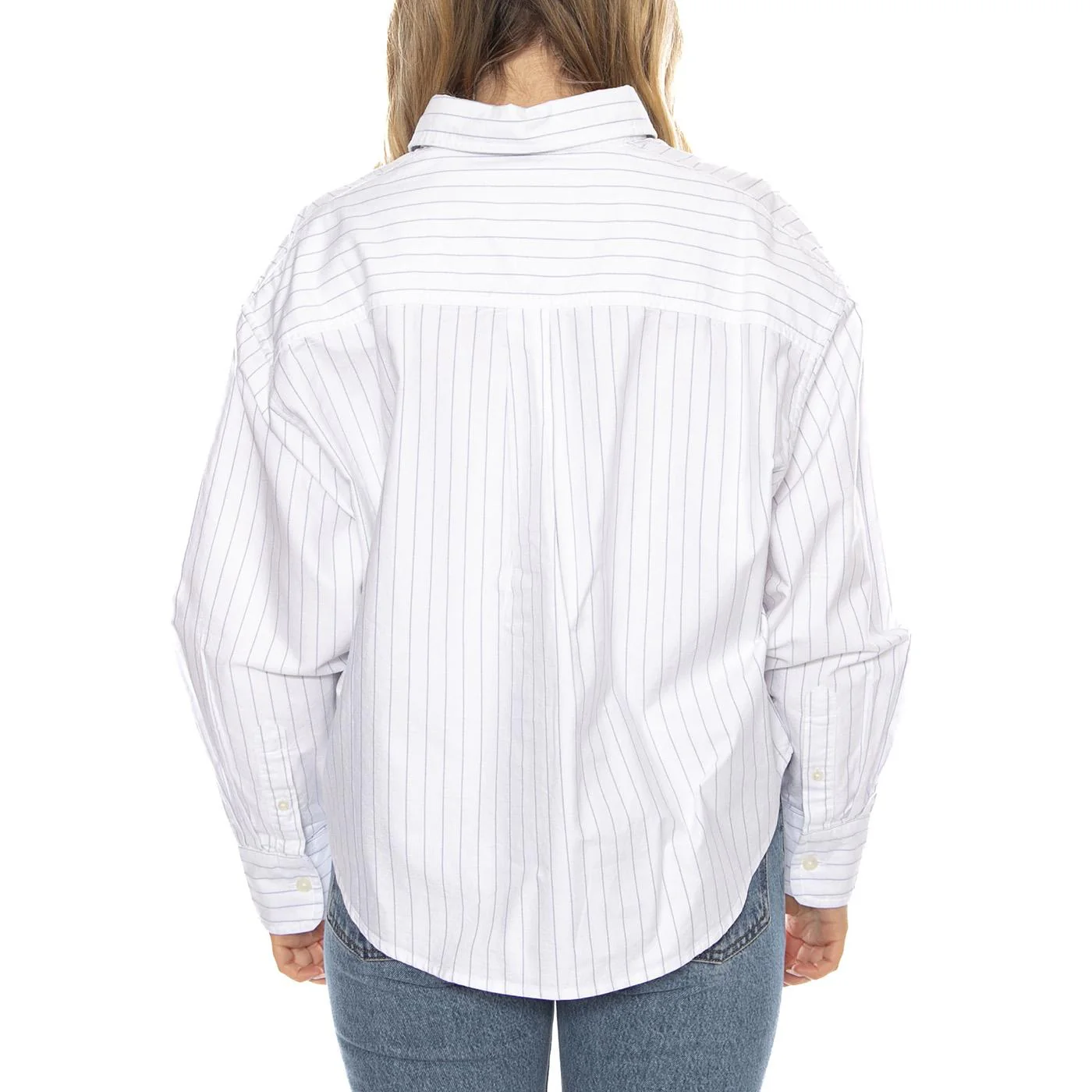 W Carhartt Cassel Shirt - Cassel Stripe White / Bleach - Women's Shirt CARHARTT WIP - Image 3