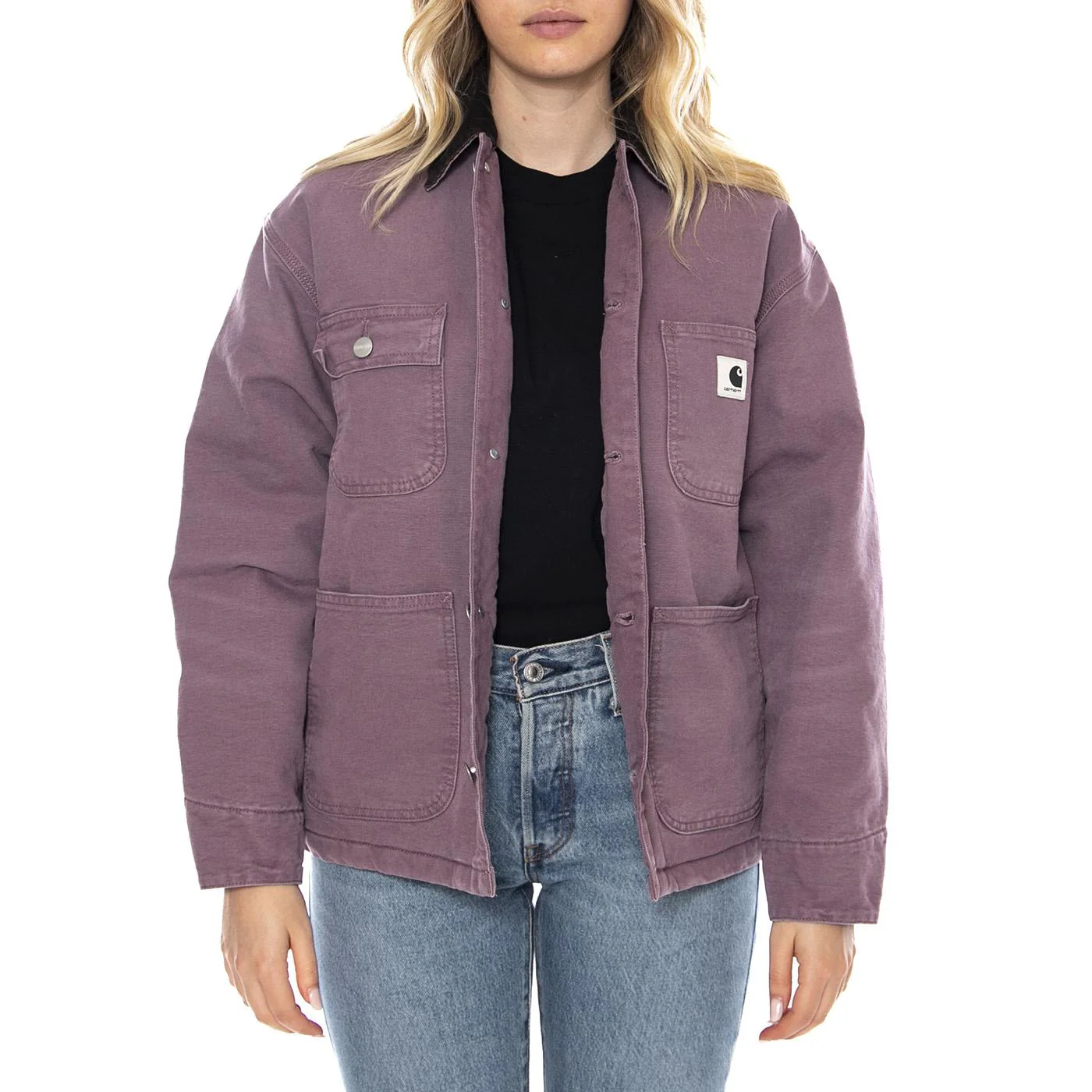 W Carhartt OG Michigan Coat - Phlox / Tobacco - Women's Coat CARHARTT WIP - Image 2