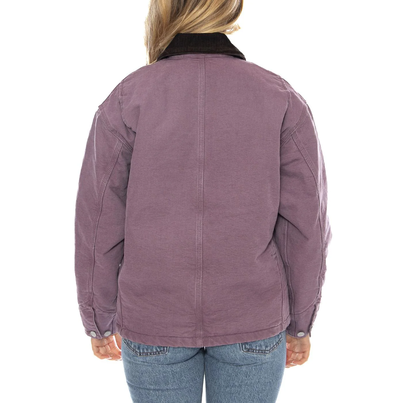 W Carhartt OG Michigan Coat - Phlox / Tobacco - Women's Coat CARHARTT WIP - Image 3