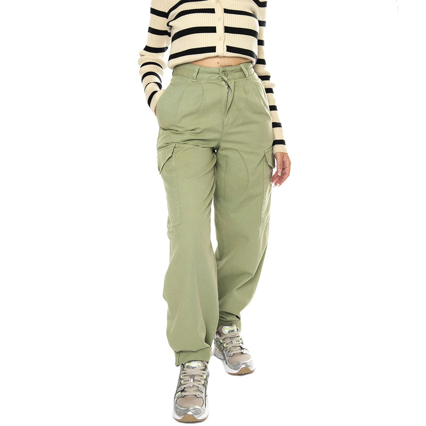W' Collins Pant Misty Green garment dyed