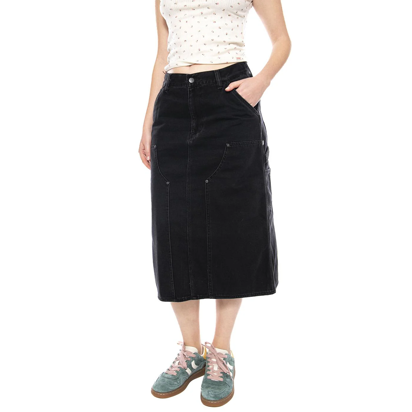 W' Double Knee Skirt Denim - Midi Skirt Women Blue Women CARHARTT WIP