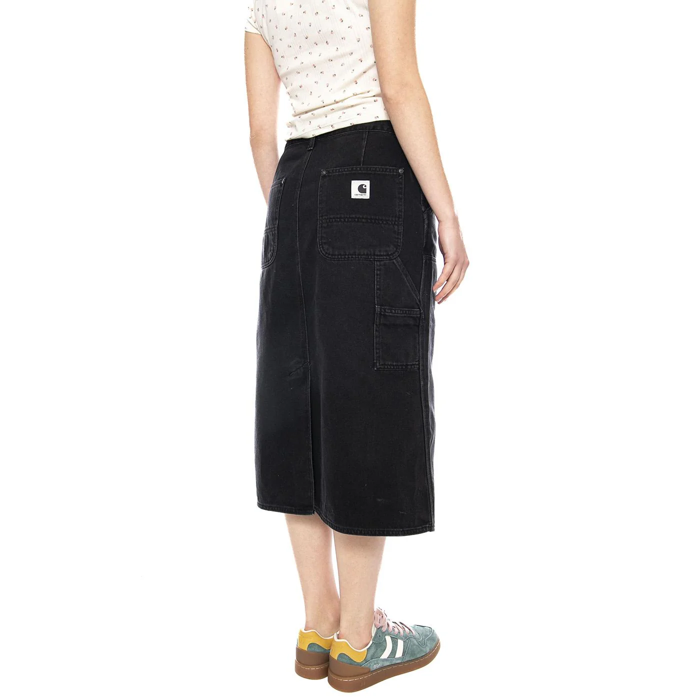 W' Double Knee Skirt Denim - Midi Skirt Women Blue Women CARHARTT WIP - Image 3