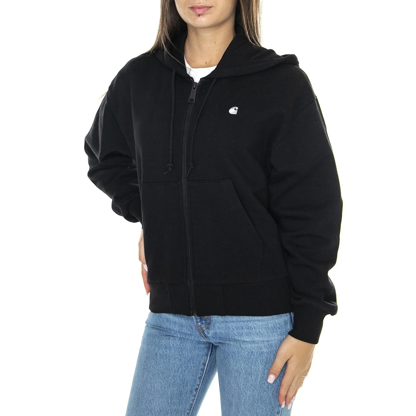 W' Hooded Casey Jacket Black / Silver