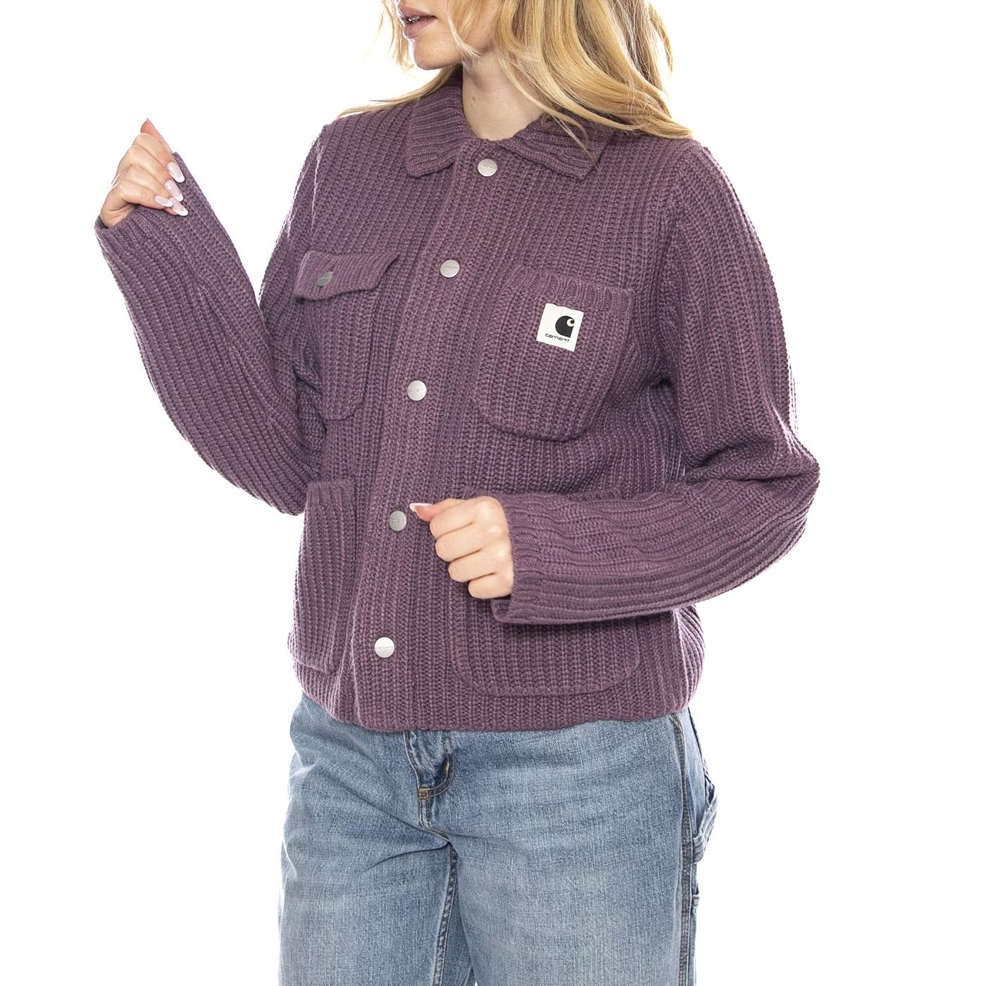W Michigan Sweater Cardigan - Phlox - Women's Cardigan CARHARTT WIP